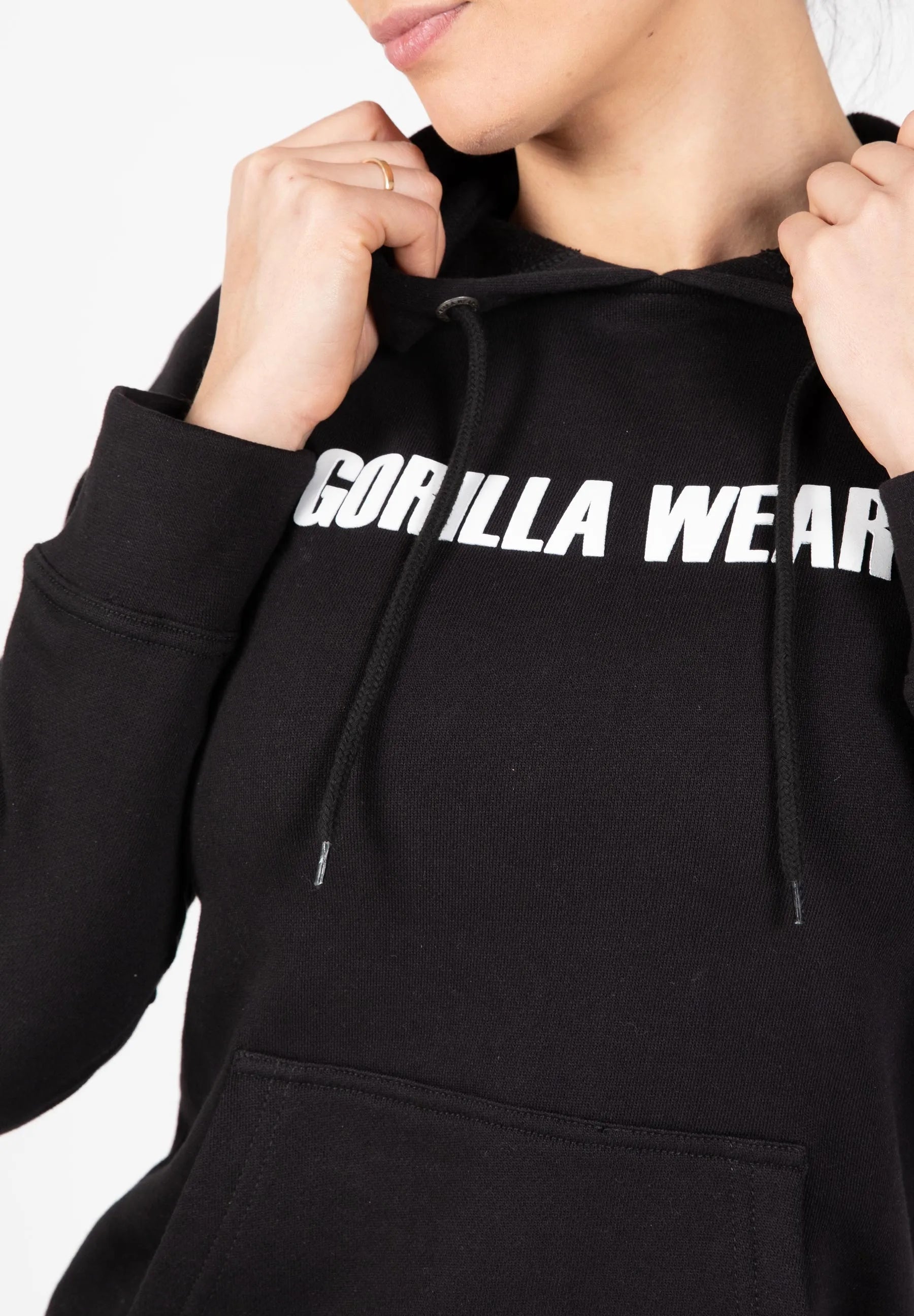 Gorilla Wear Charlotte hættetrøje, sort 