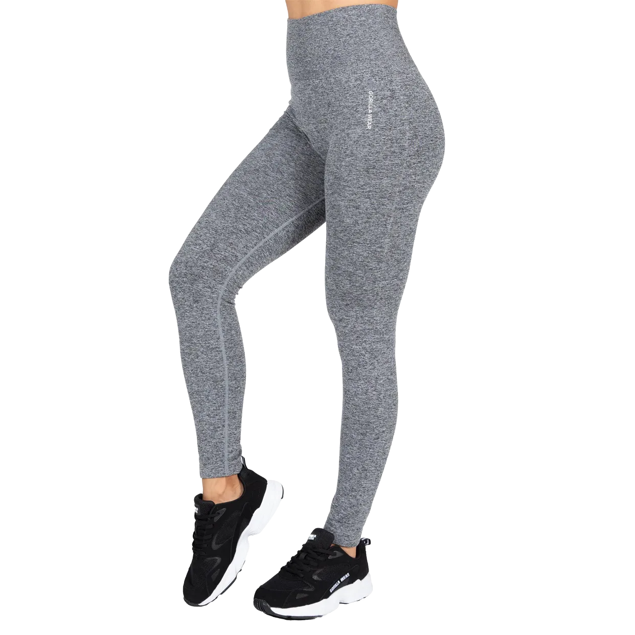 Gorilla Wear Quincy Seamless Leggings/Træningstights, gråmeleret