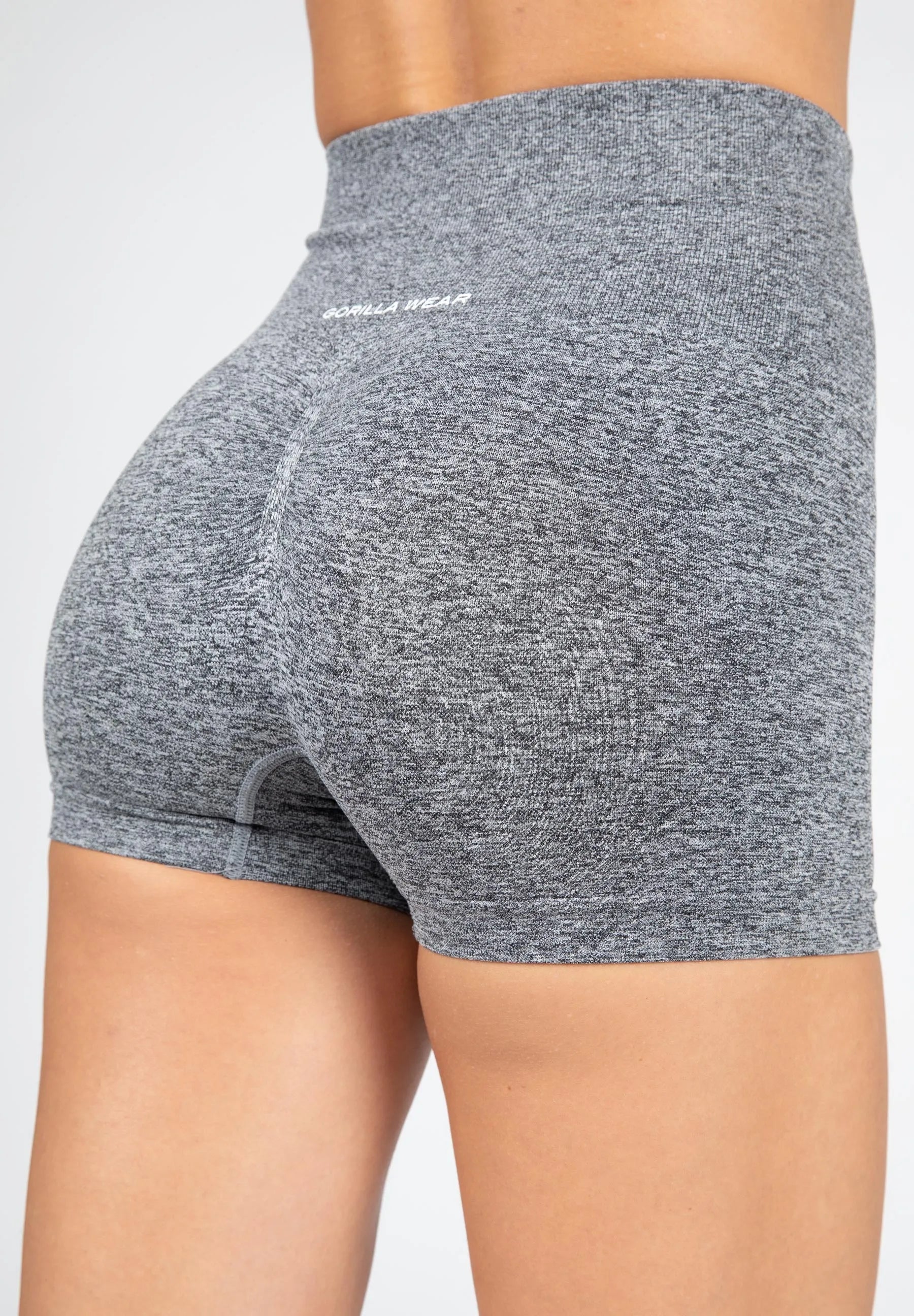 Gorilla Wear Quincy Seamless Shorts/træningsshorts, gråmeleret