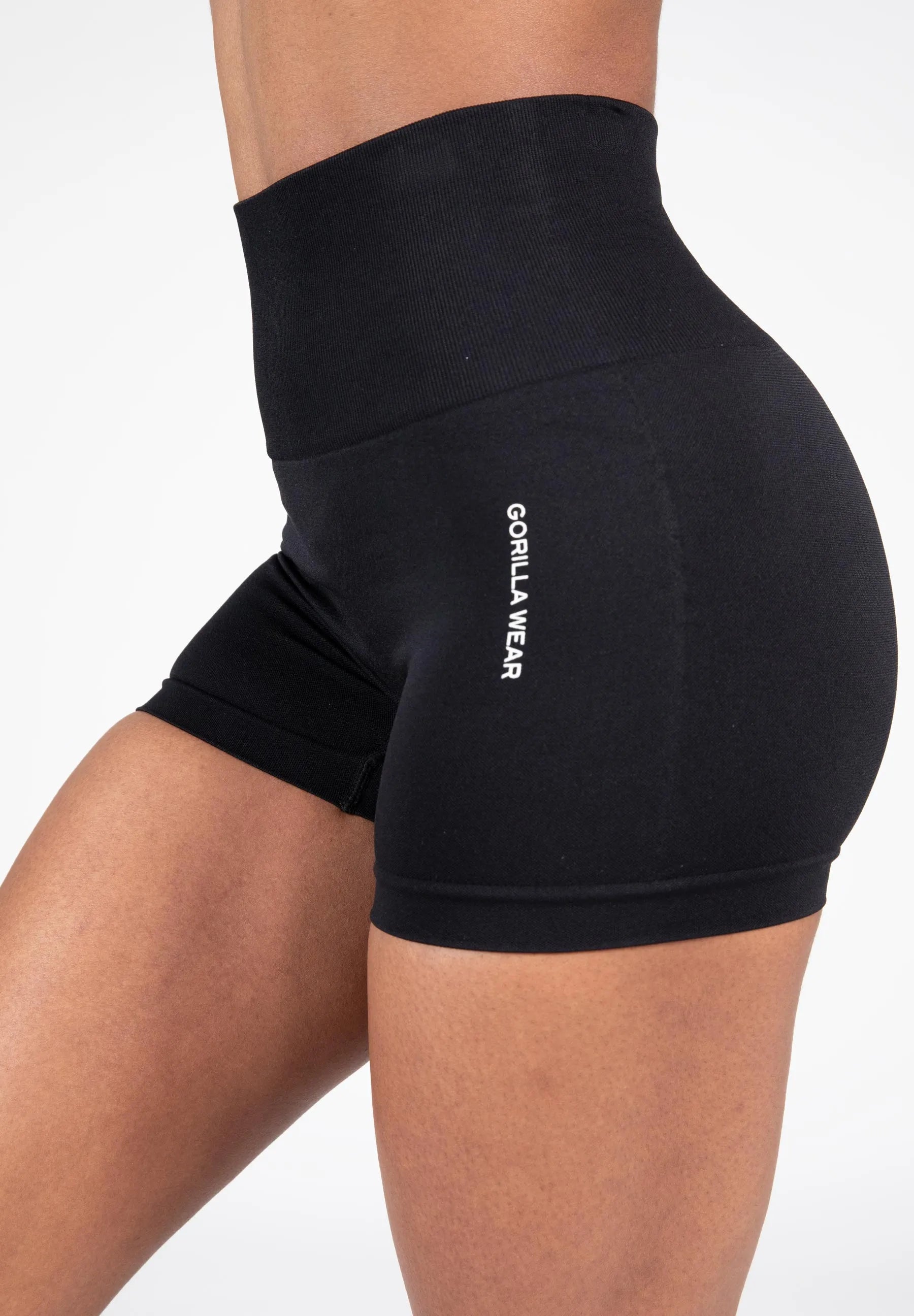 Gorilla Wear Quincy Seamless Shorts/træningsshorts, sort