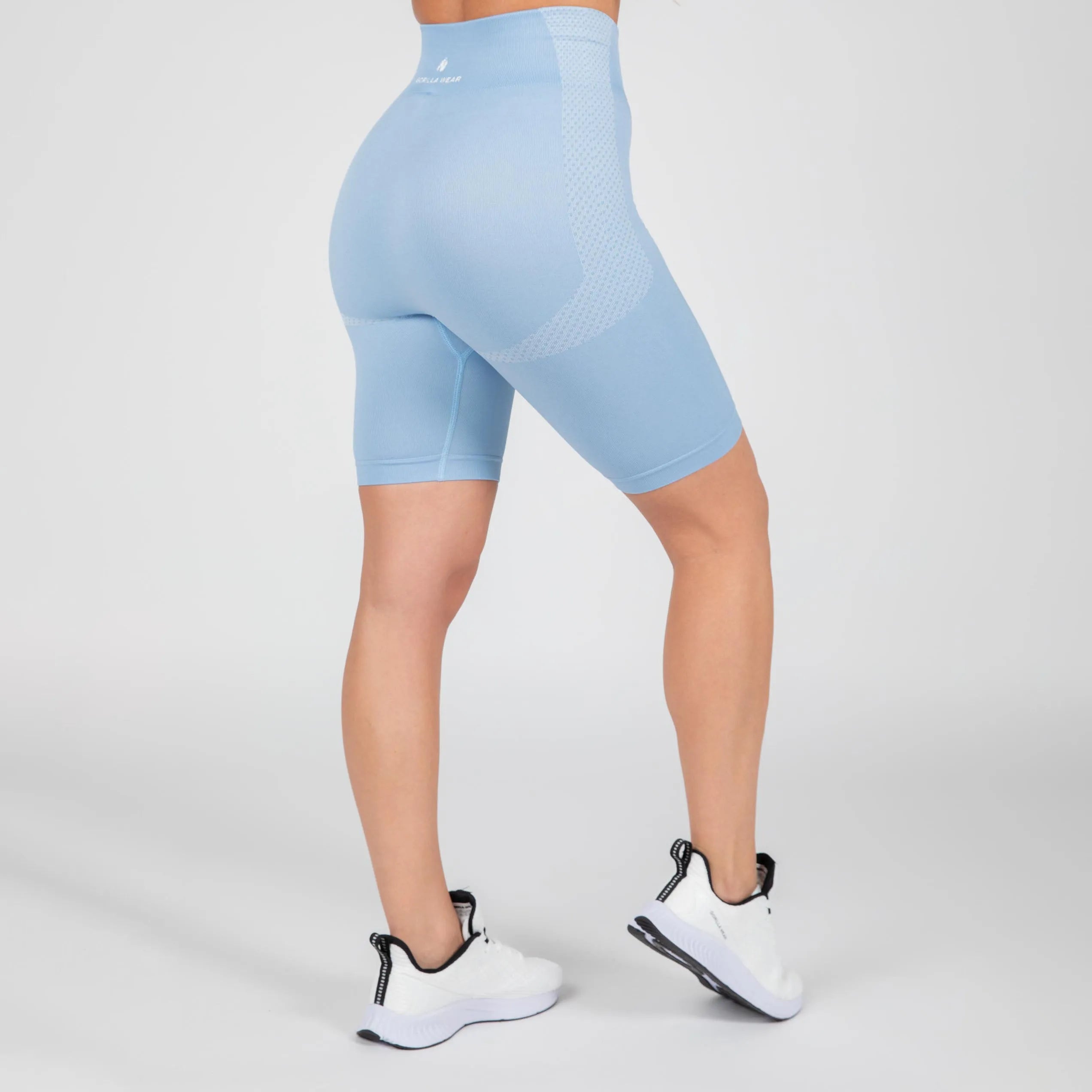 Gorilla Wear Selah Seamless cykelshorts/træningsshorts, lyseblå