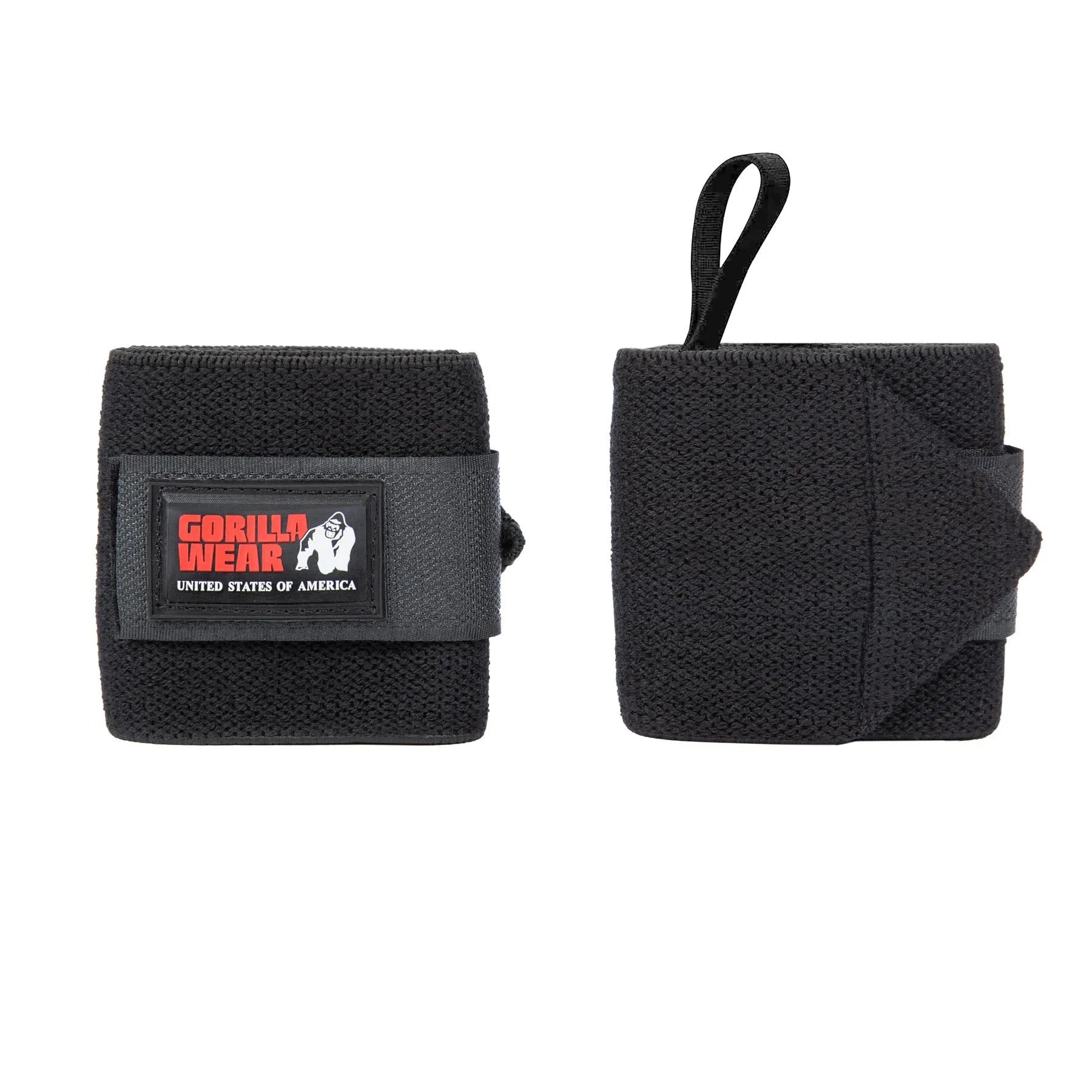 Gorilla Wear håndledsstøtter Basic, sort/rød