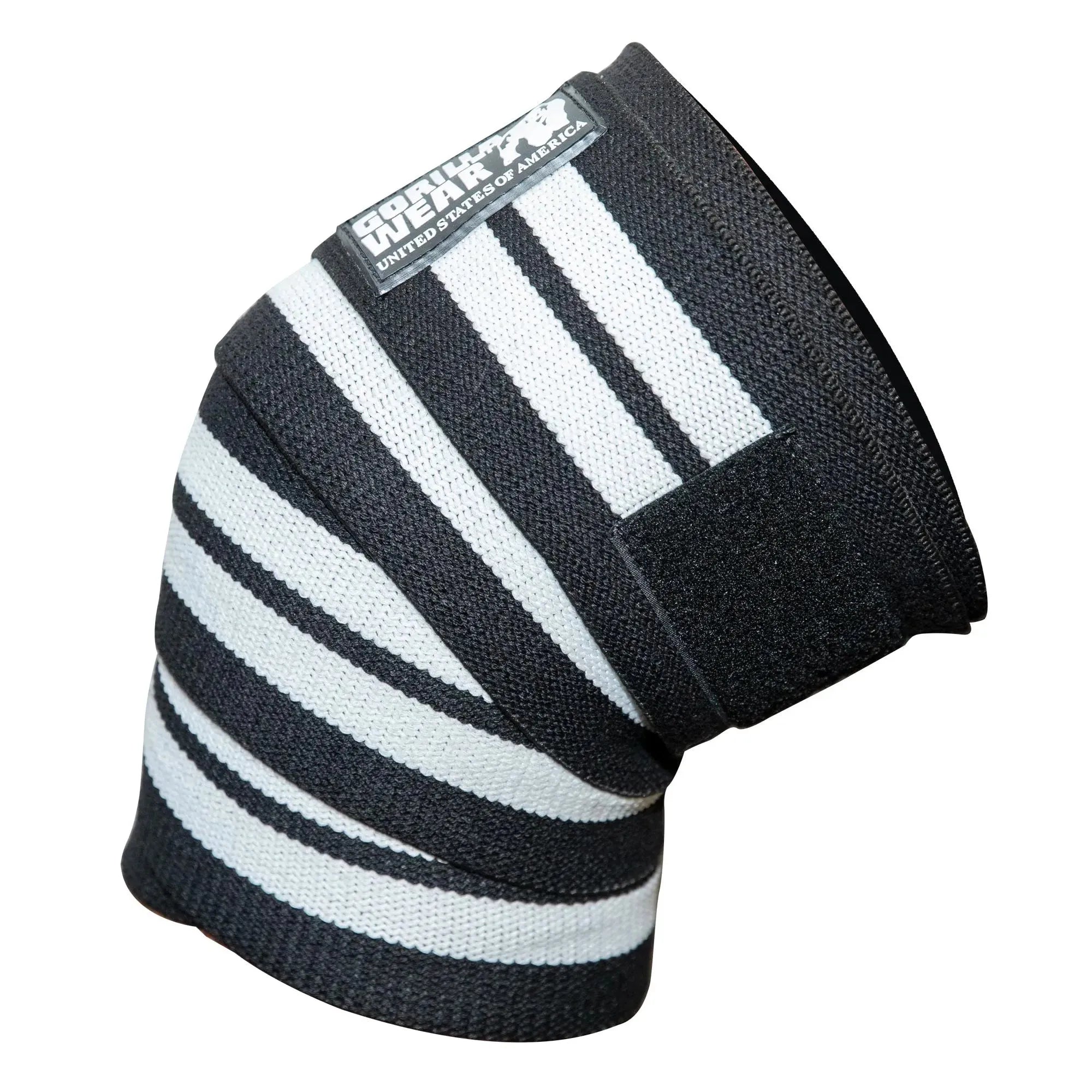 Gorilla Wear knæbind 2,5 m, sort/hvid