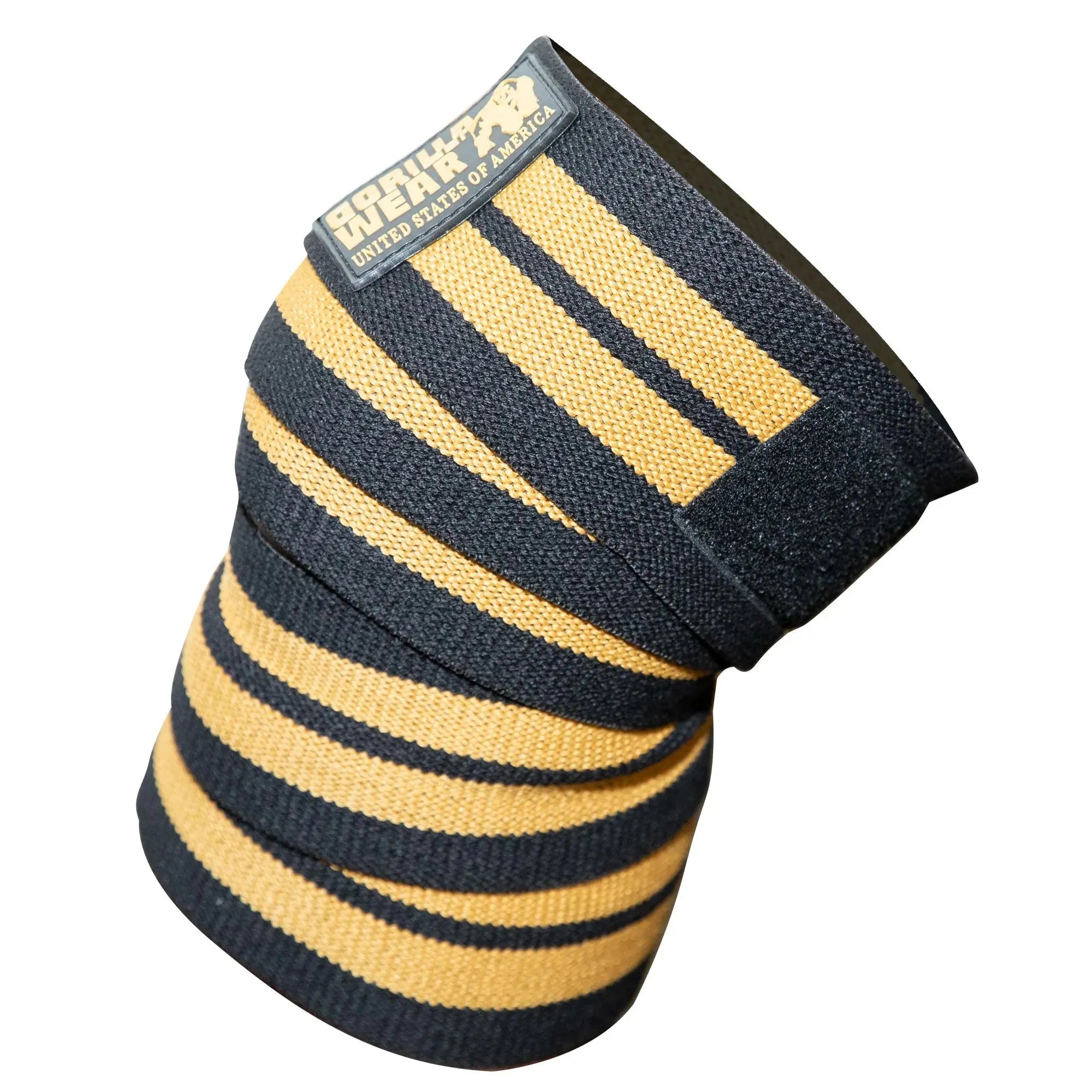 Gorilla Wear knæbind 2,5 m, sort/guld