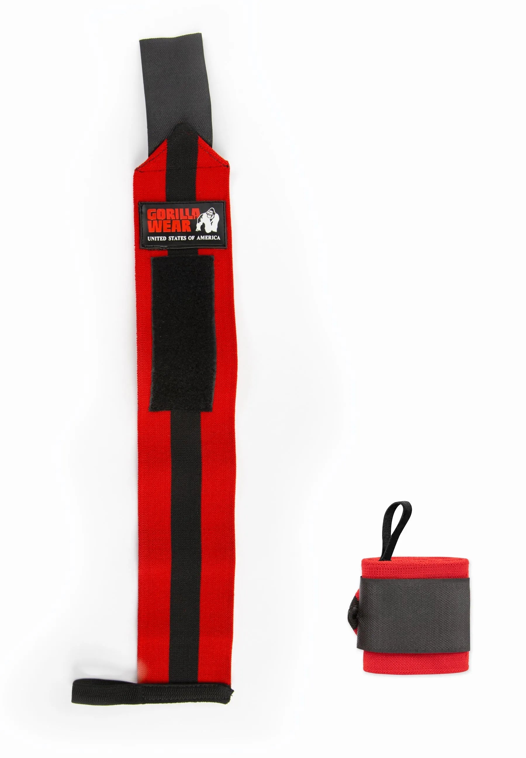 Gorilla Wear håndledsstøtter Ultra, sort/rød