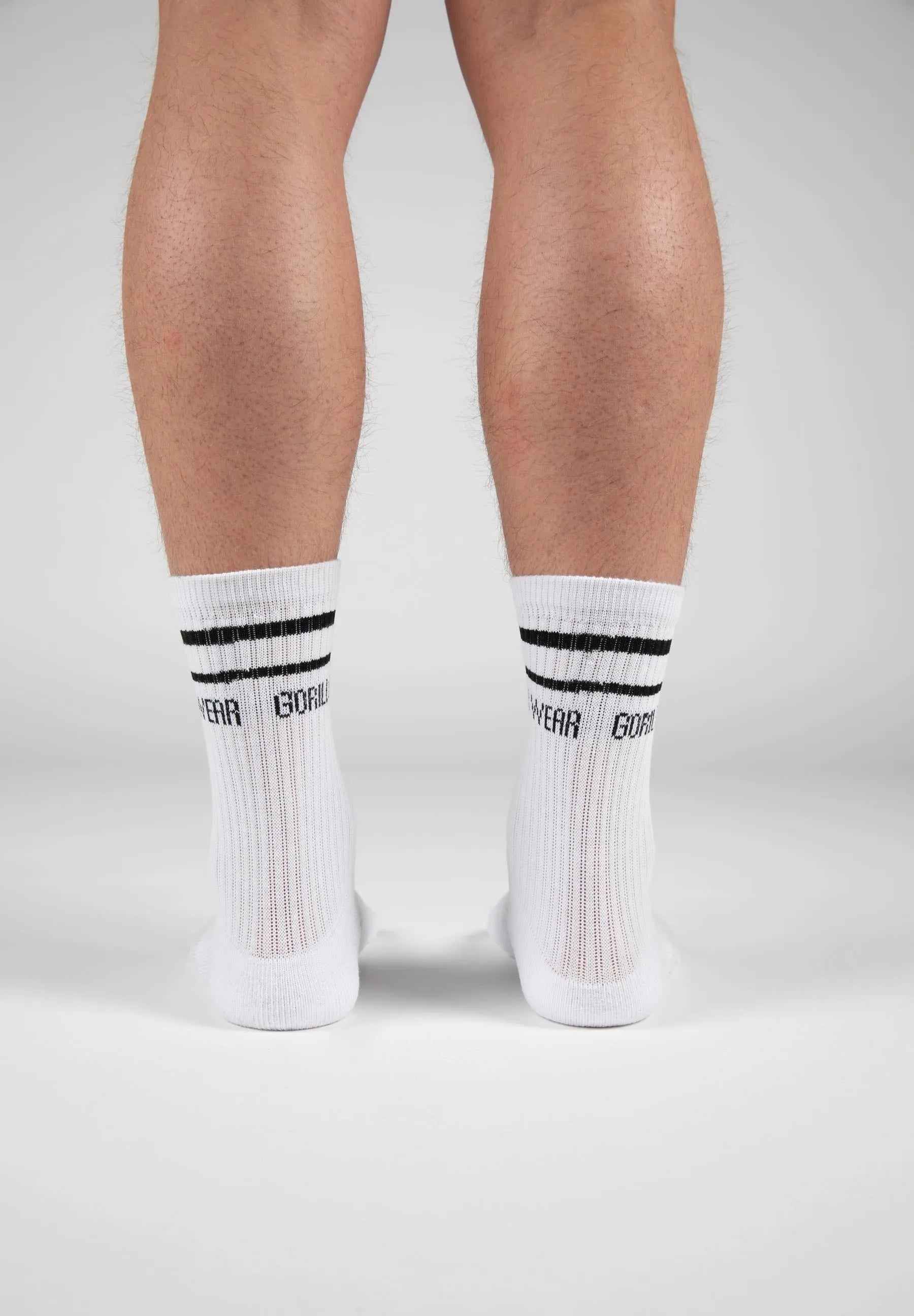 Gorilla Wear Crew Socks 2-Pack, white