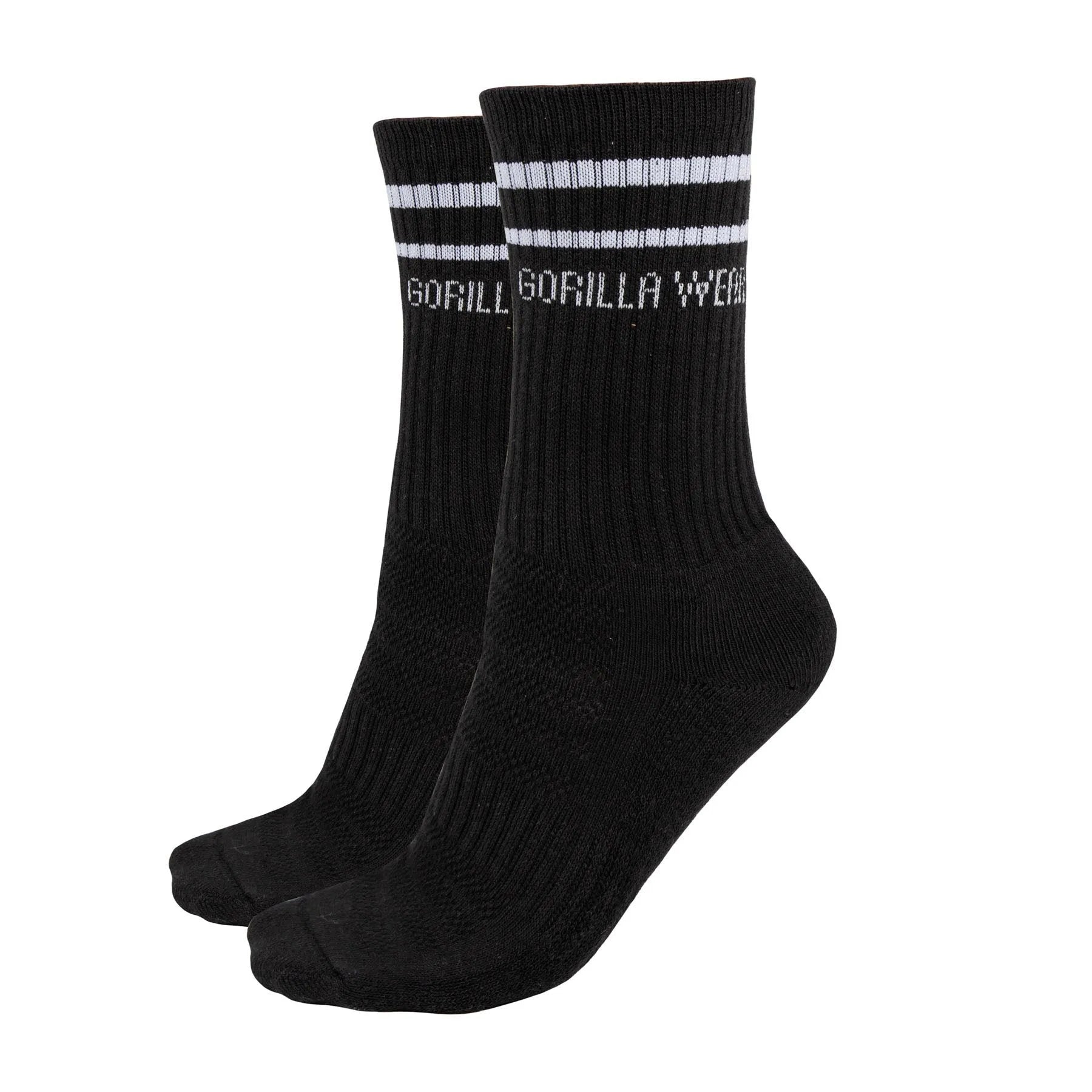 Gorilla Wear Crew Socks 2-Pack, black