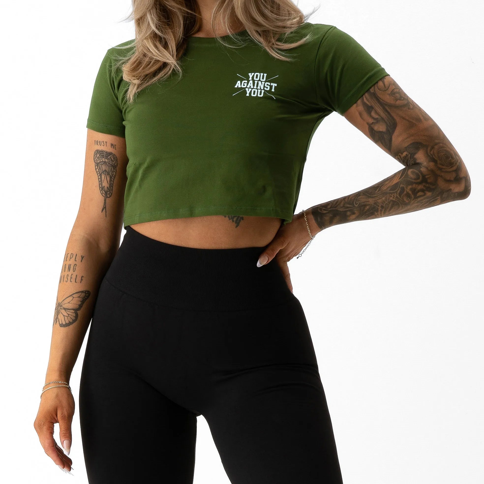 You Against You THE ORIGINAL Crop Top/Träningstopp