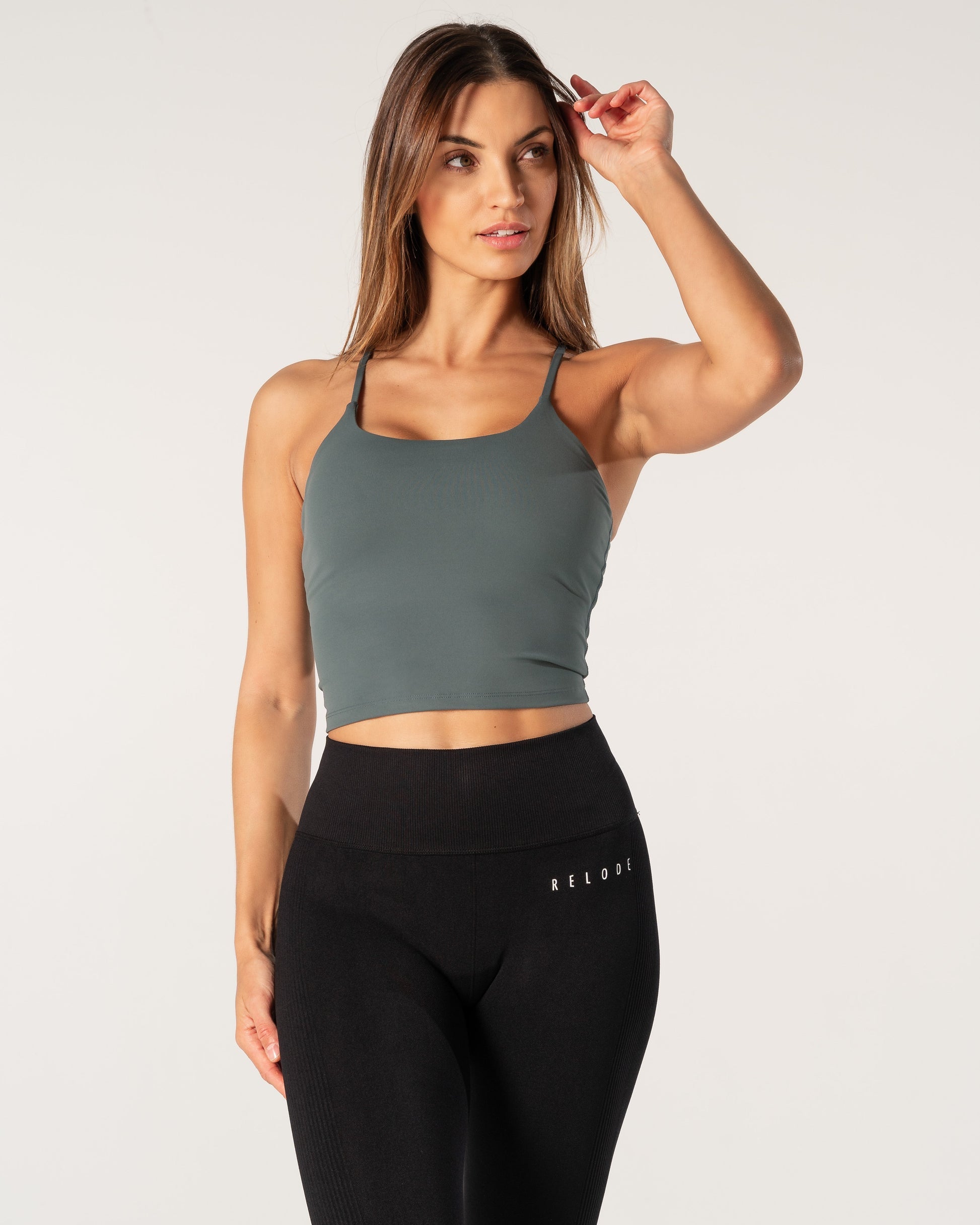 RELODE Core Singlet Top/Träningstopp - Teal grön