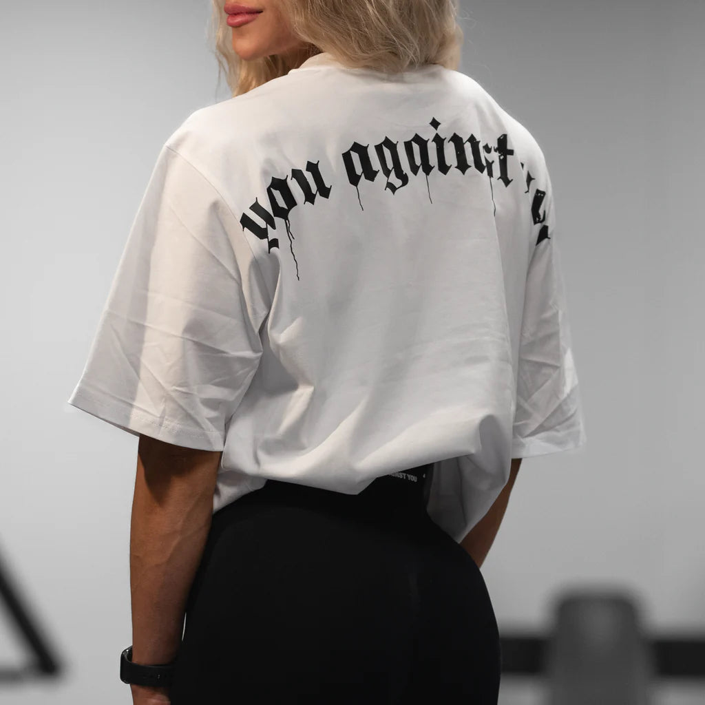 YOU AGAINST YOU Thrive Oversize T-shirt - Hvid