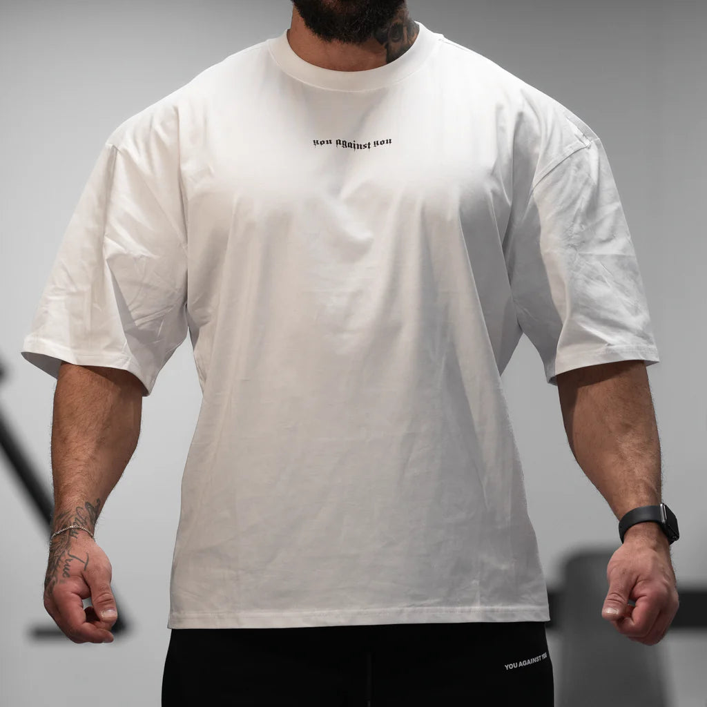 YOU AGAINST YOU Thrive Oversize T-shirt - Hvid