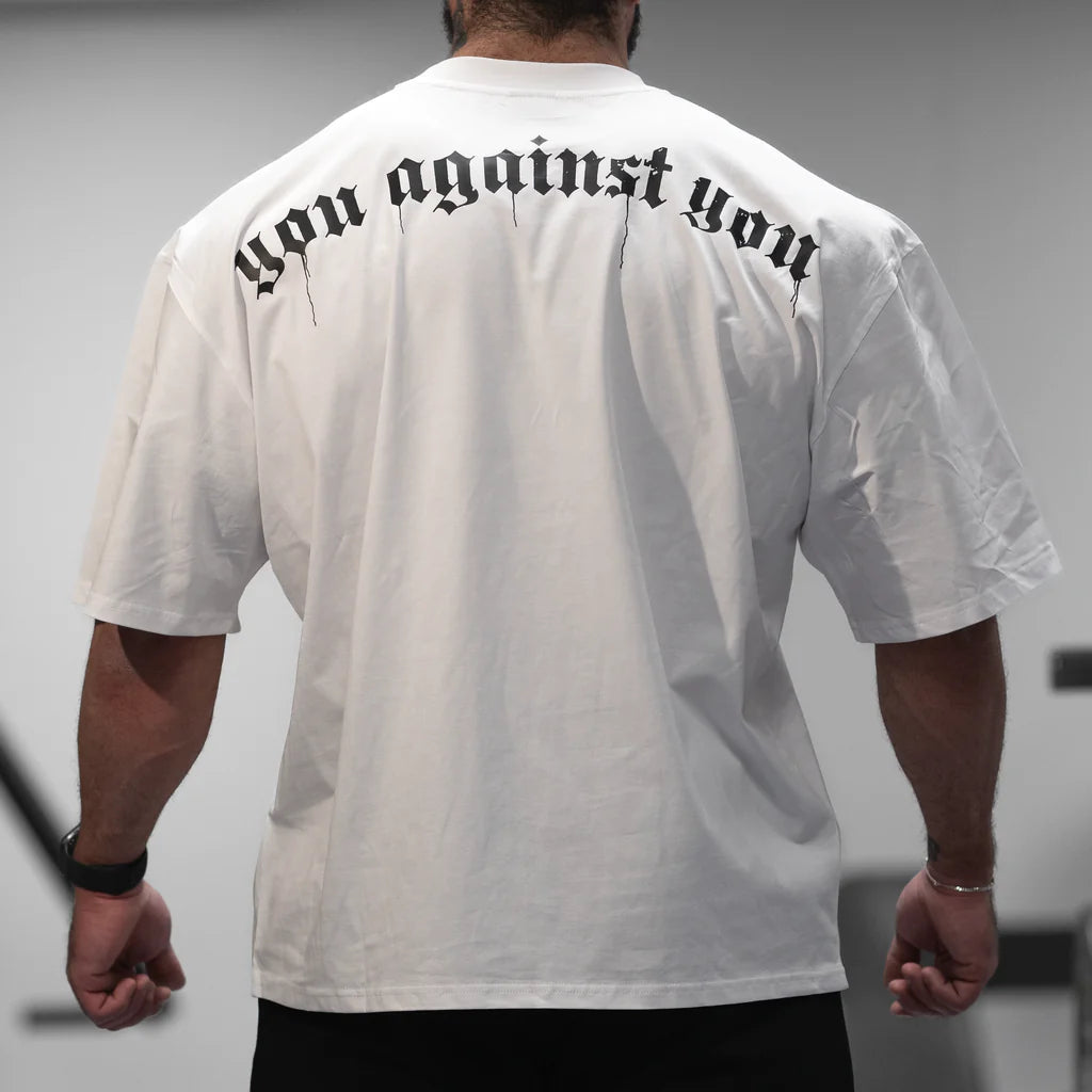 YOU AGAINST YOU Thrive Oversize T-shirt - Hvid