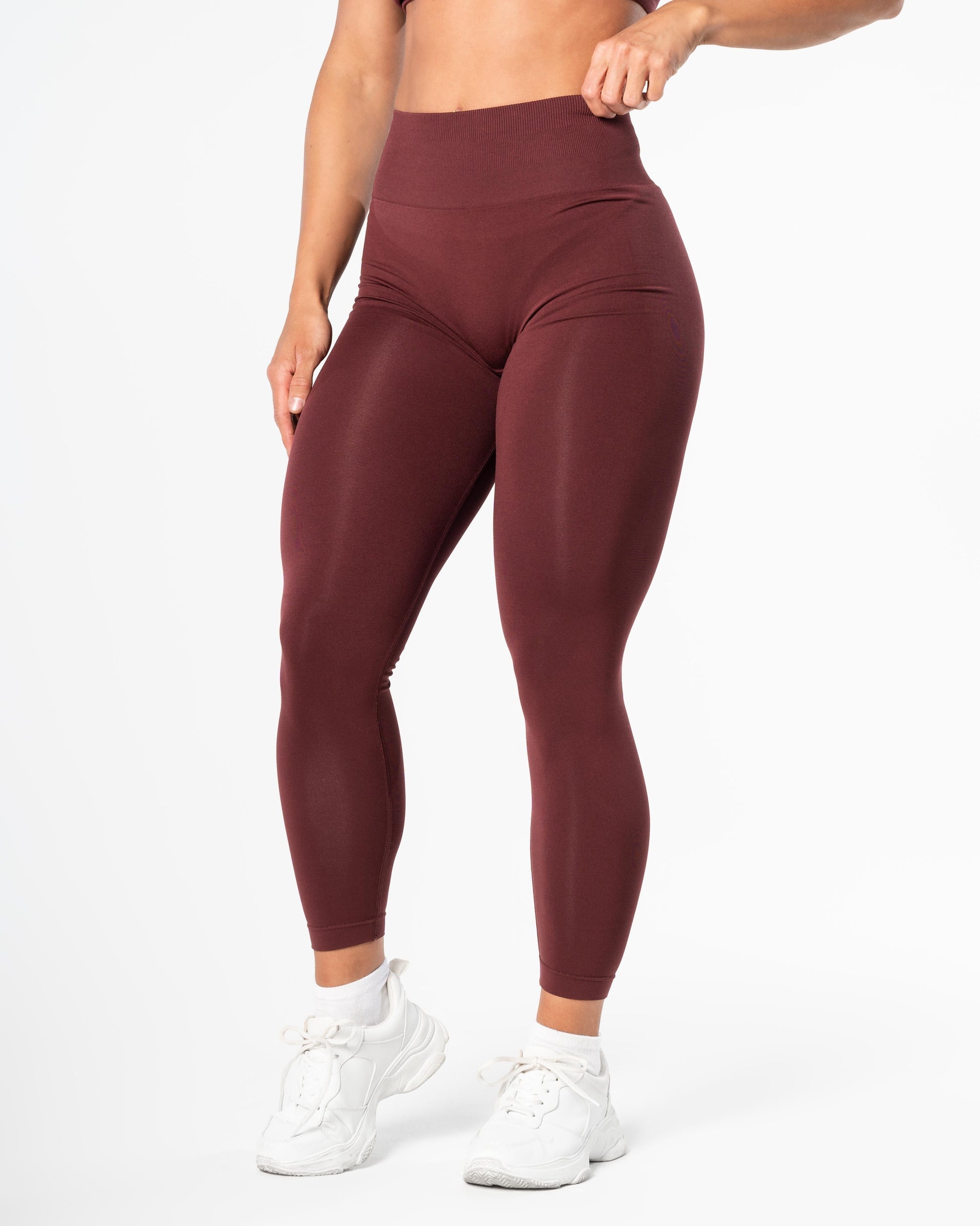 RELODE Prime Scrunch Tights/Träningstights - Burgundy