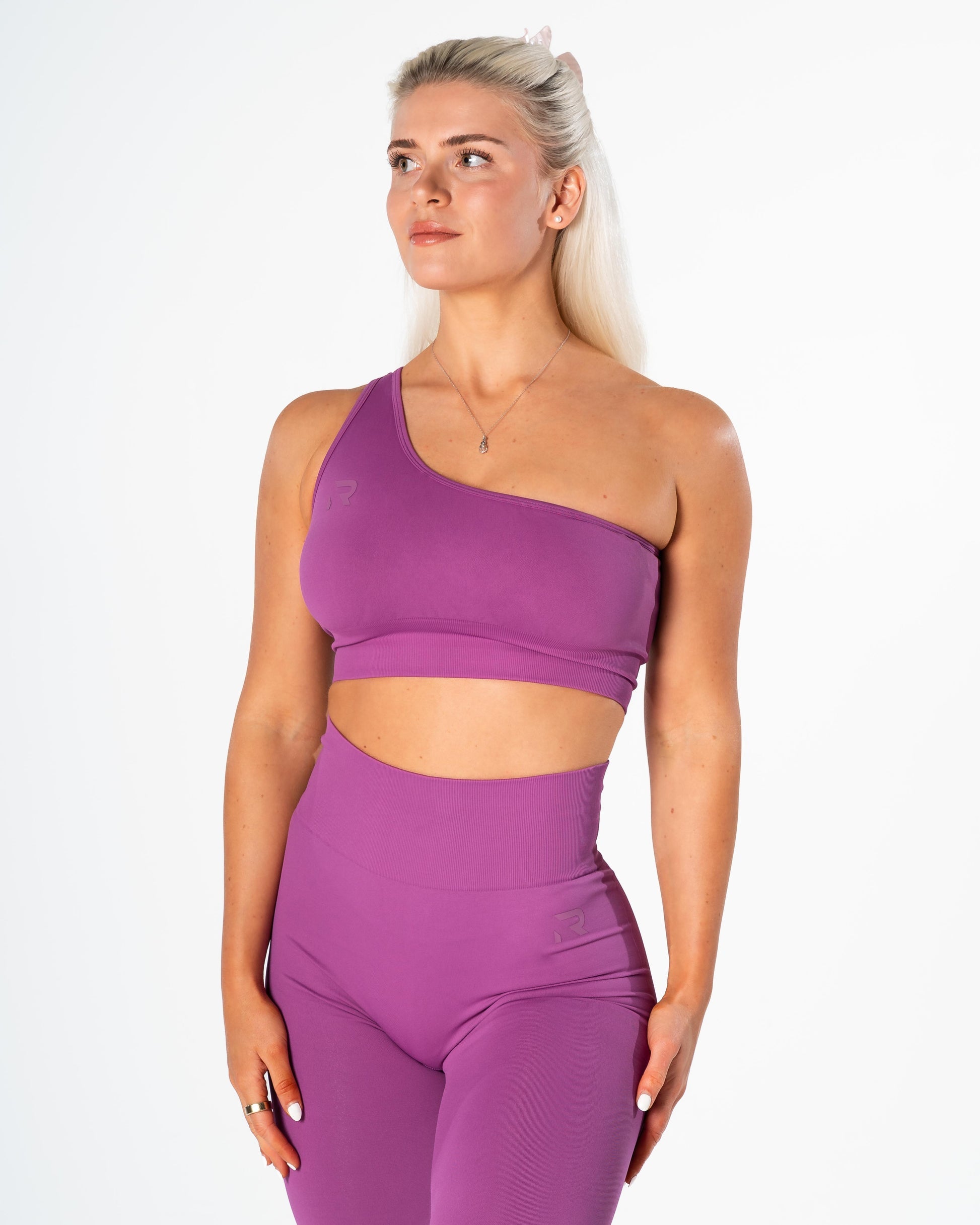 RELODE Radiant Single Strap Top/Sports-BH - Neon Lilla