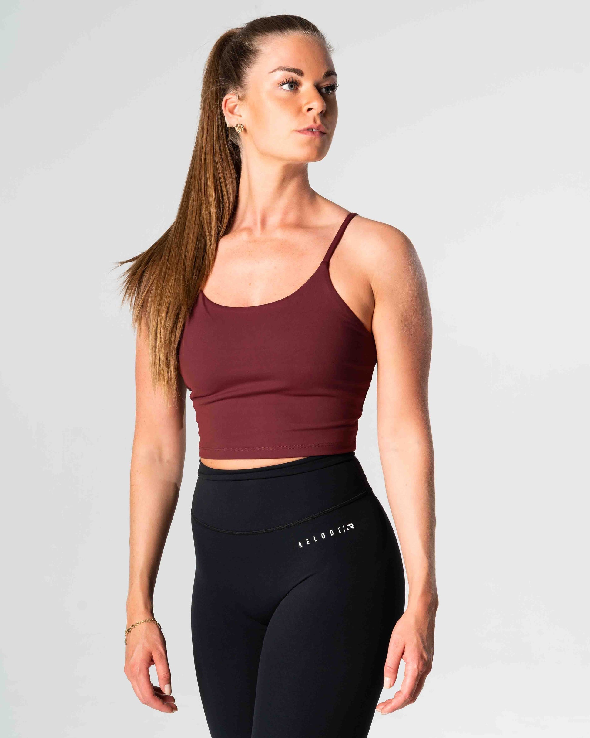 RELODE Core Crop Top/Træningstop - Rød