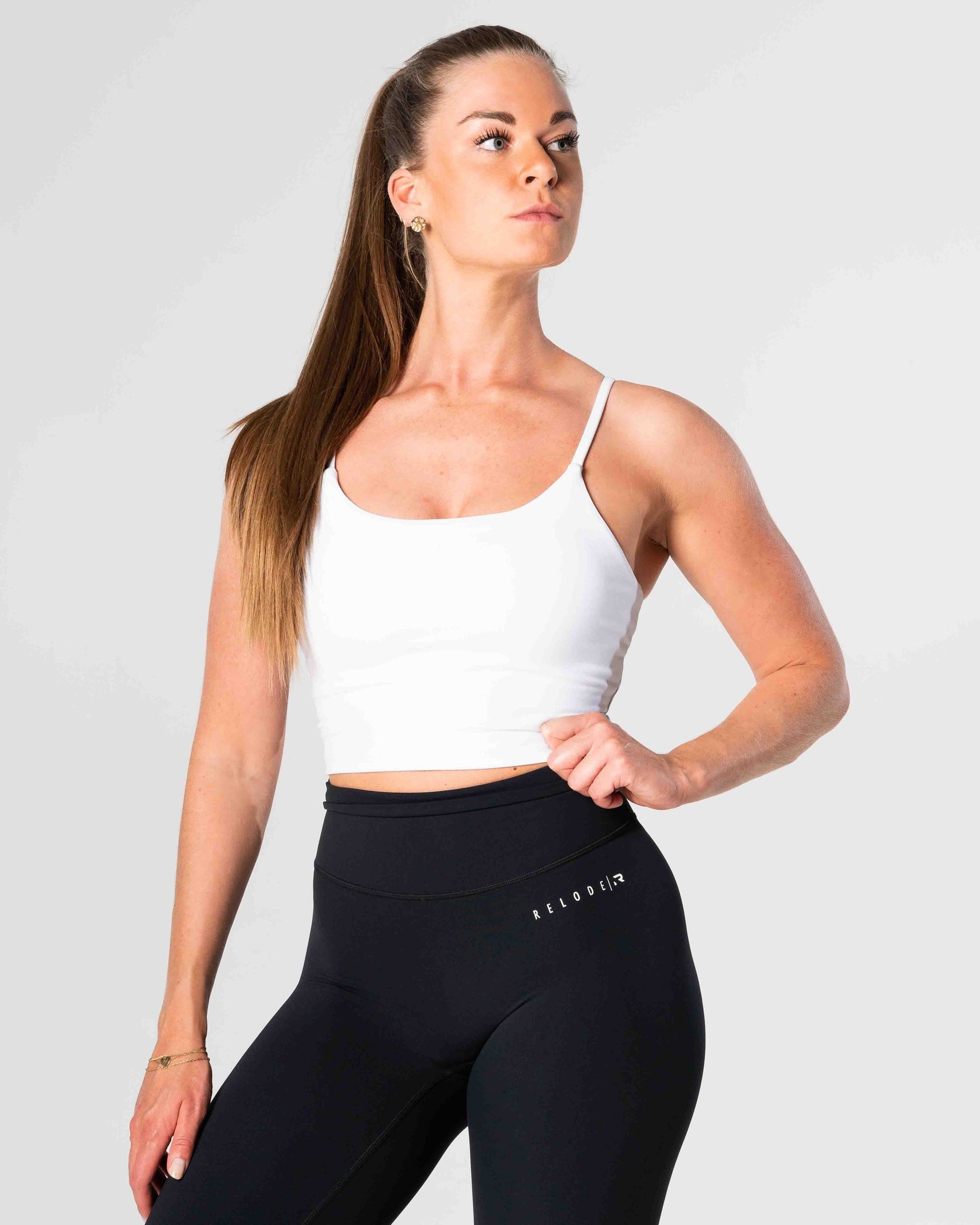 RELODE Core Crop Top/Träningstopp - Vit