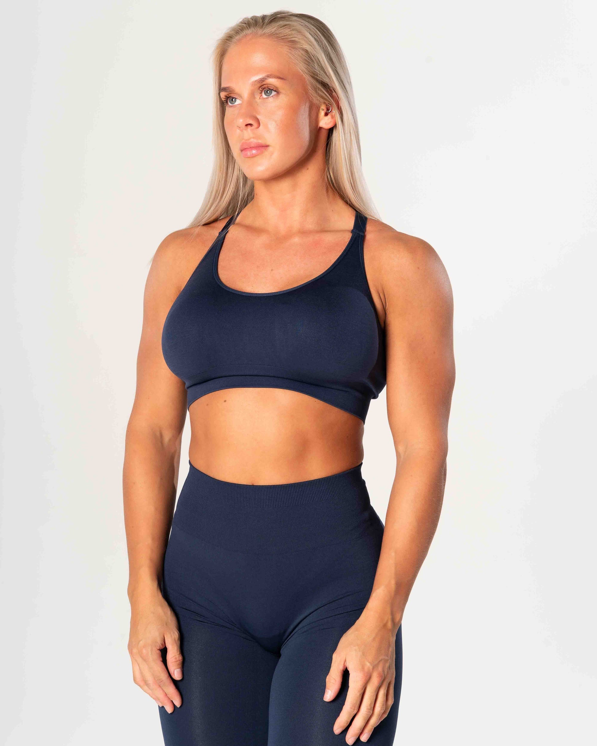 RELODE Prime Scrunch Top/Sports-BH - Blå 