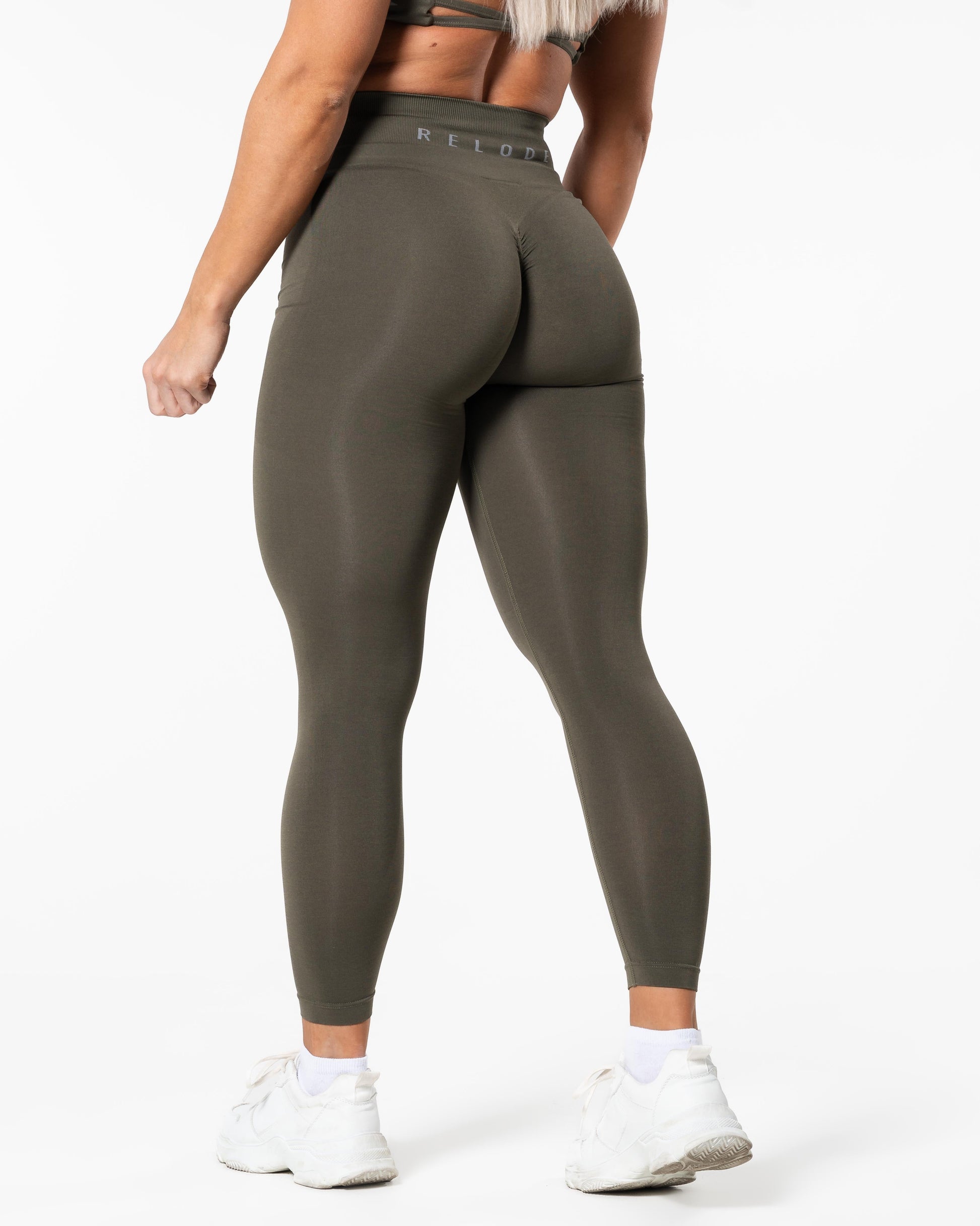 RELODE Prime Scrunch Tights/Træningstights - Khakigrøn