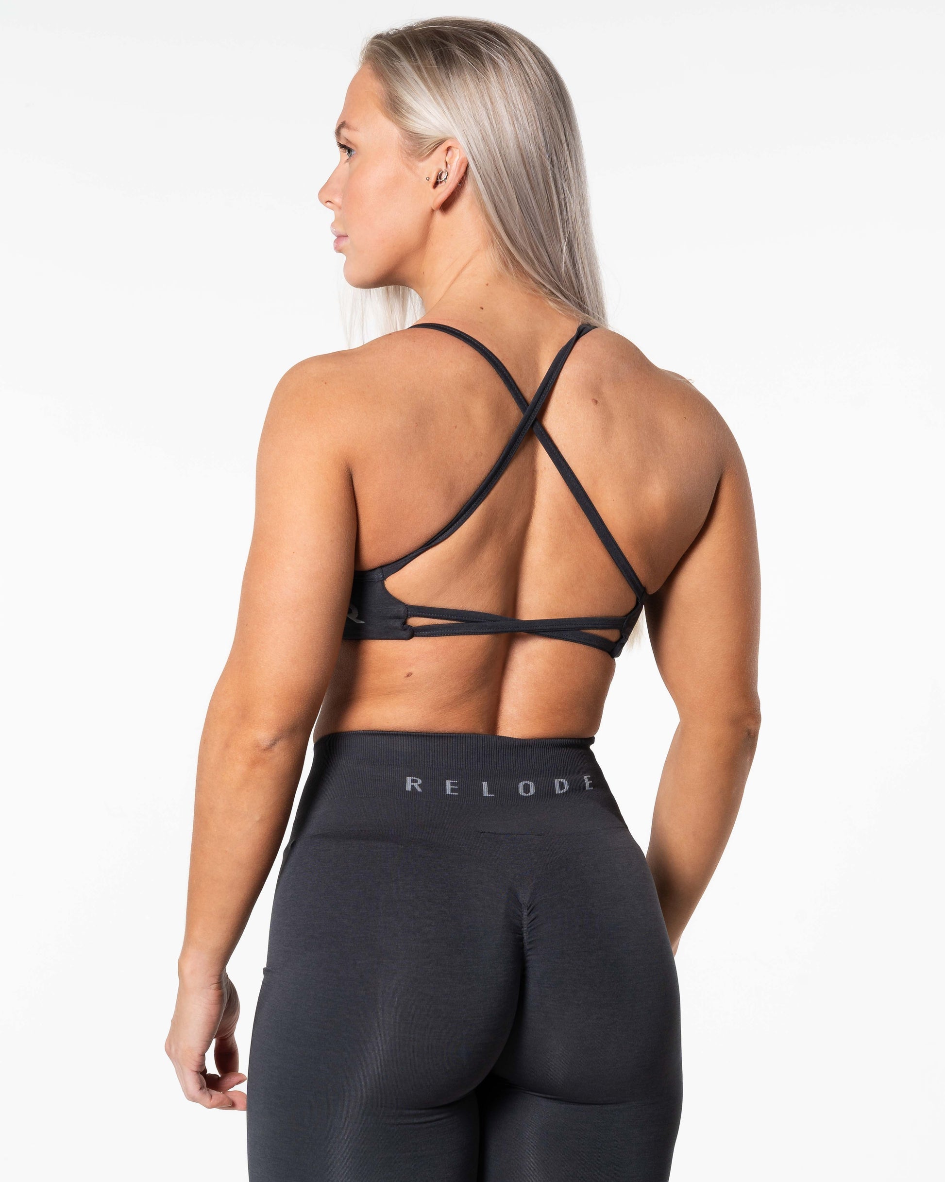 RELODE Prime Seamless Top/Sports-BH - Mørkegrå