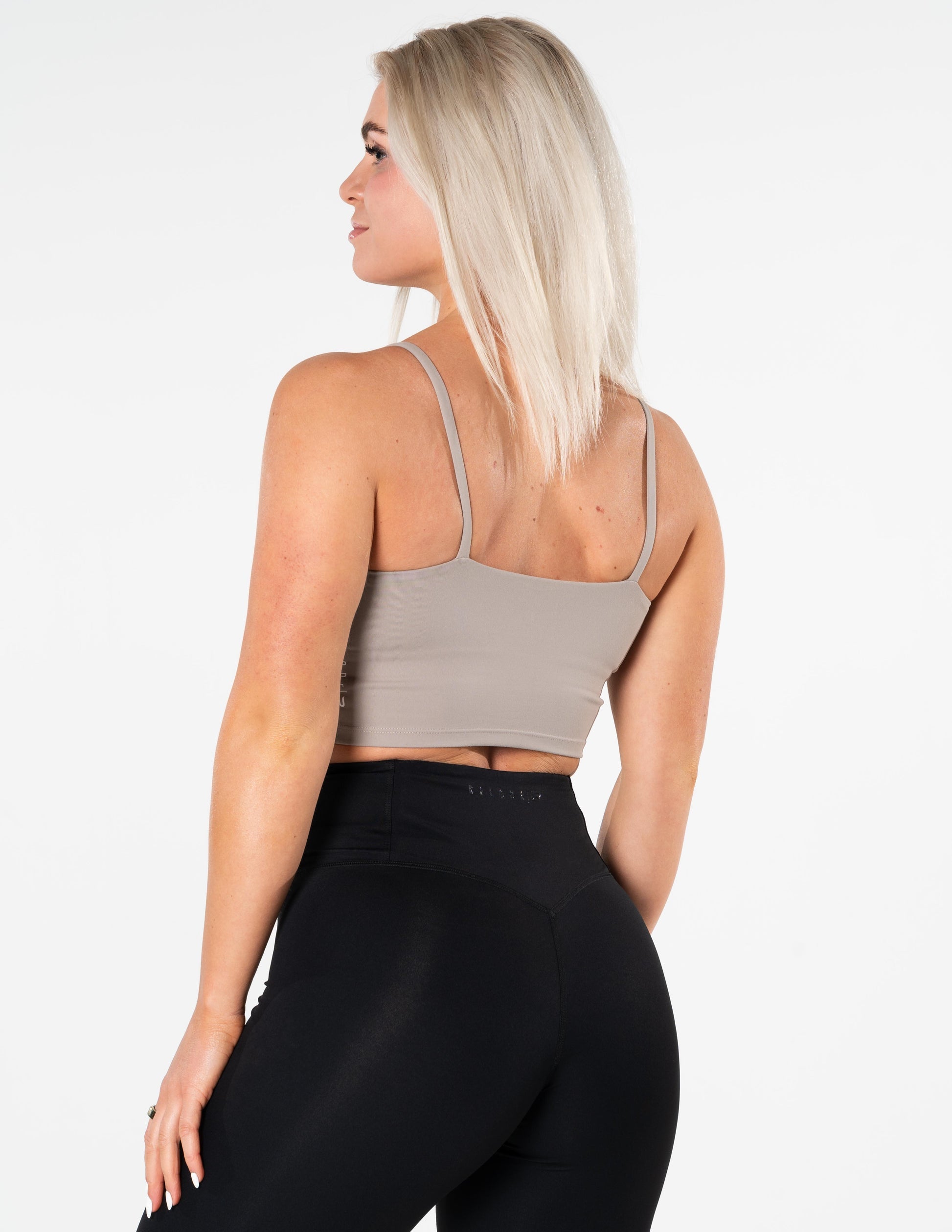 RELODE Core Crop Top/Træningstop - Beige