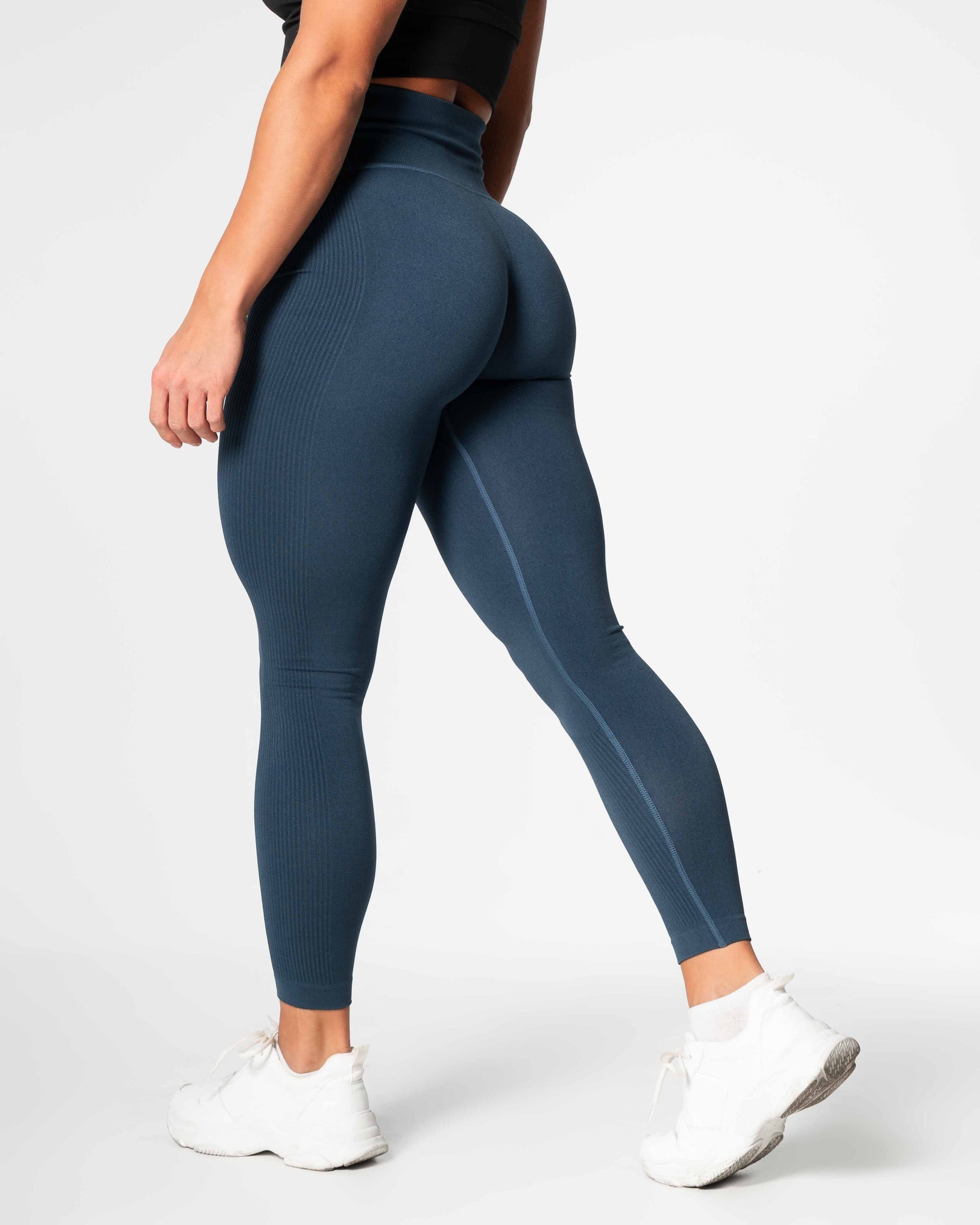 RELODE Slipstream Seamless Tights/Træningstights - Petrolblå