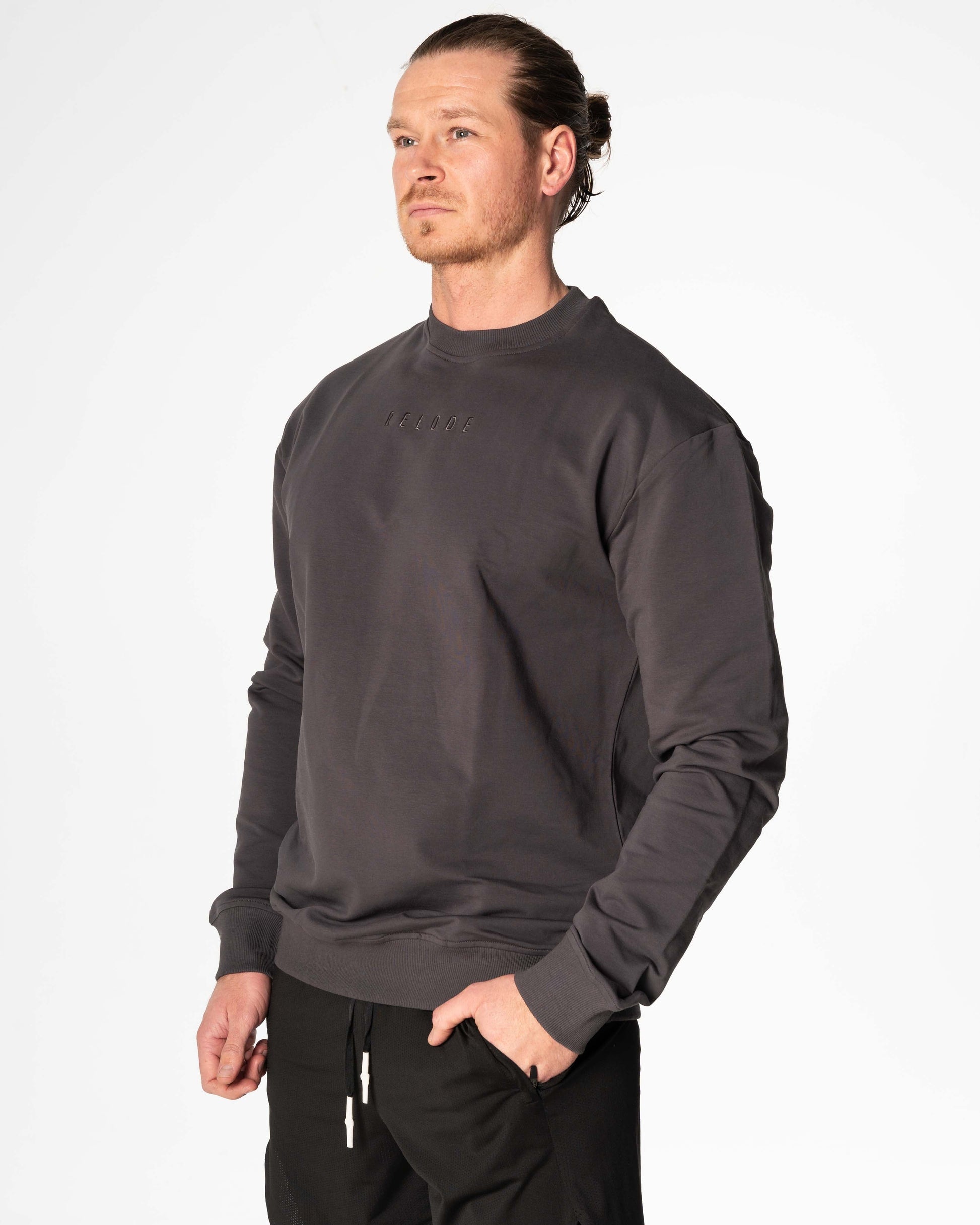 RELODE Maverick Herre Sweatshirt/Træningstrøje - Grå