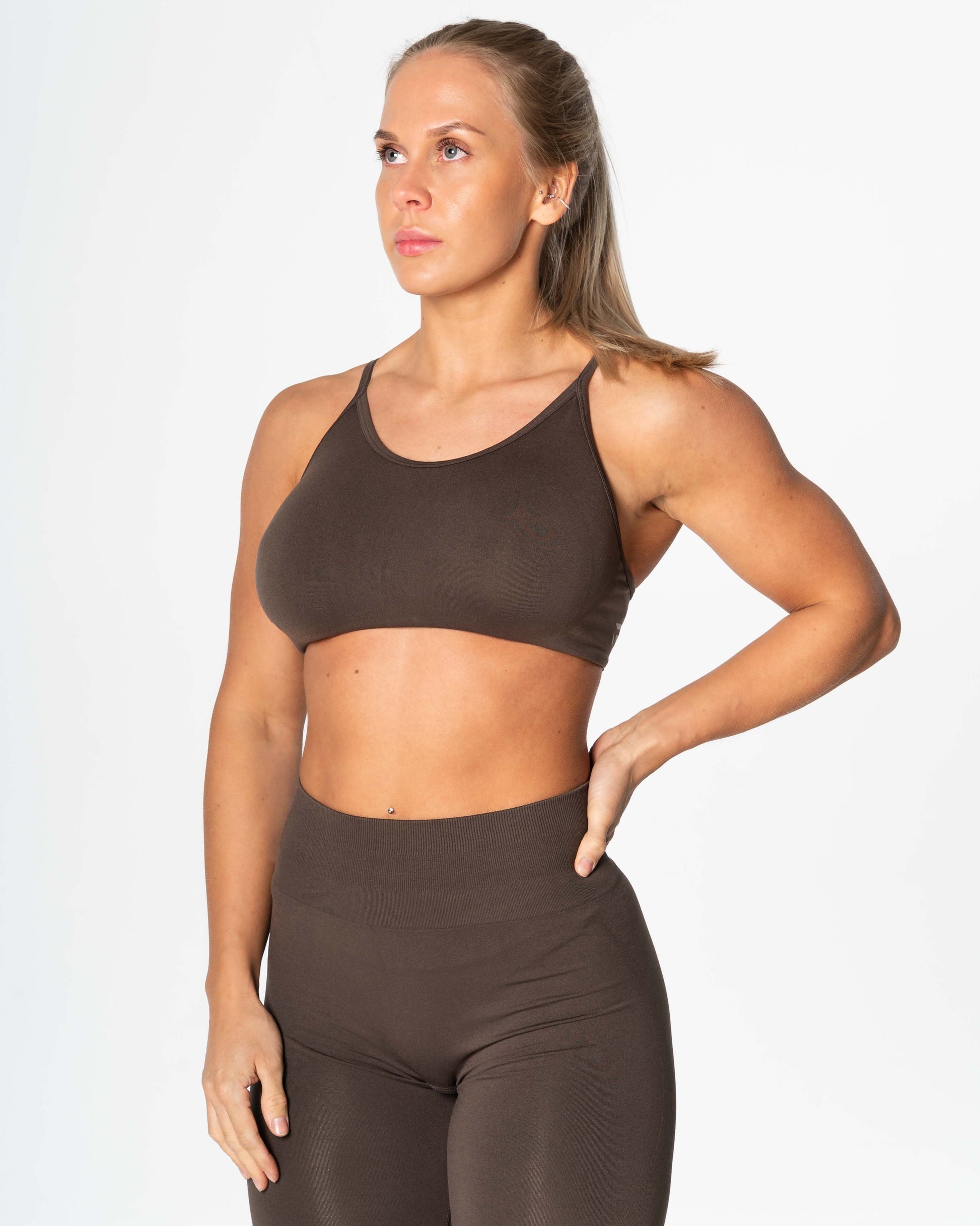 RELODE Prime Seamless Top/Sports-BH - Brun