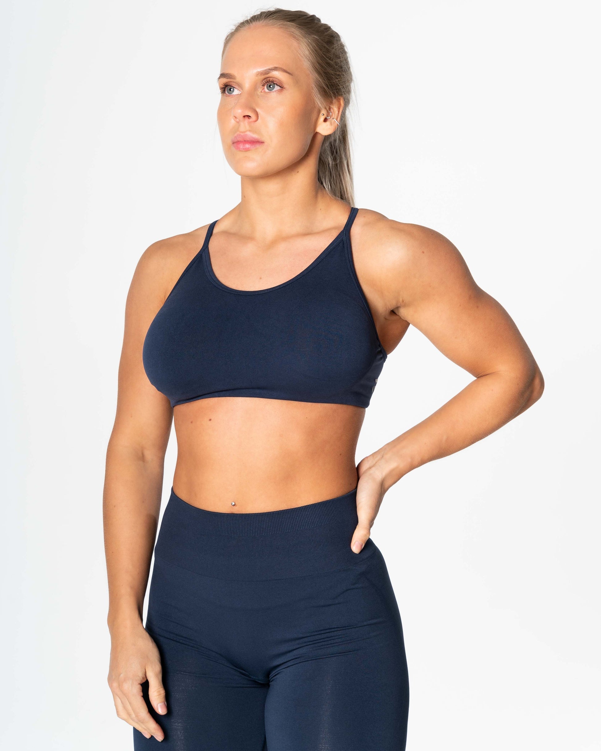 RELODE Prime Seamless Top/Sports-BH - Blå