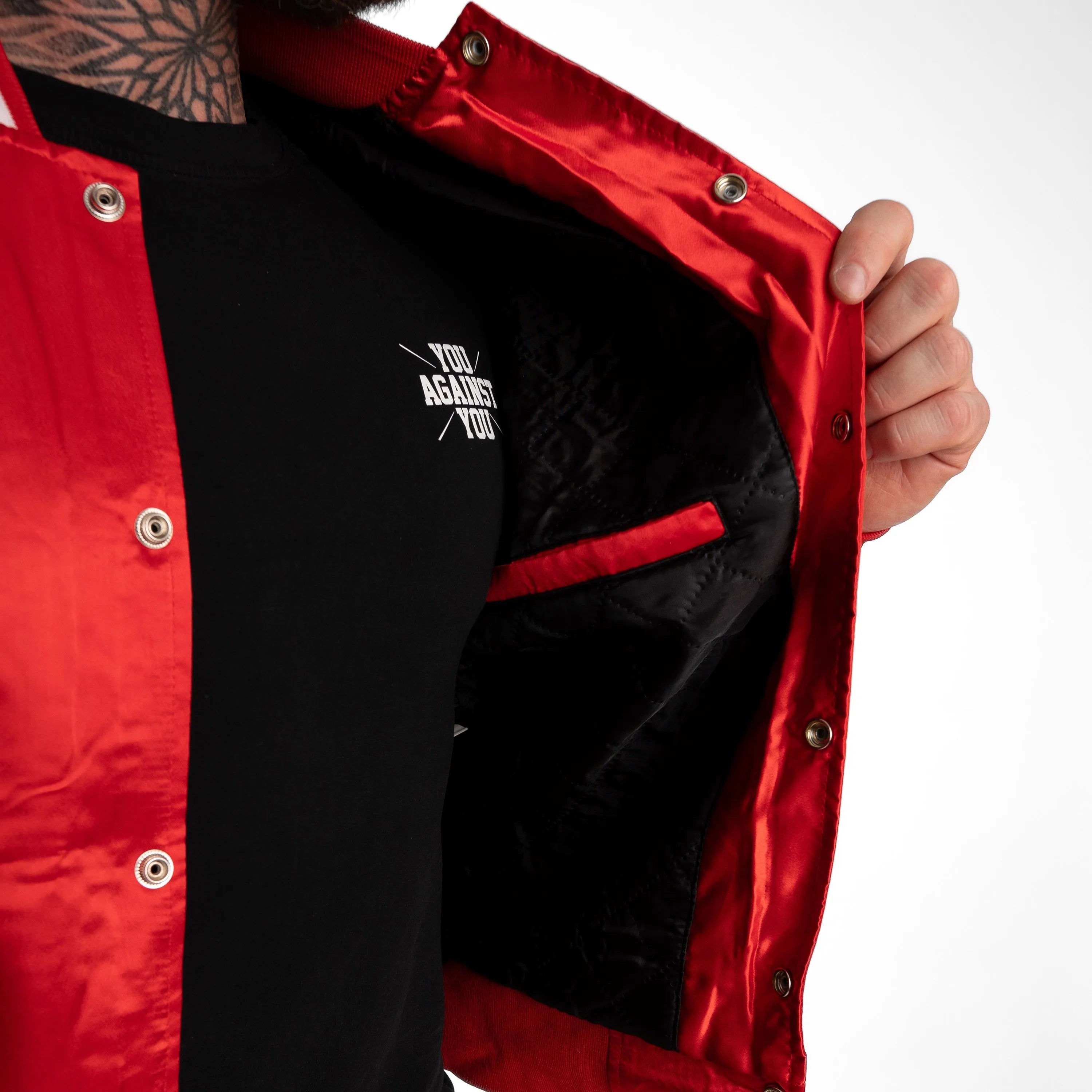 You Against You Limited Edition: Baseballjakke - red.