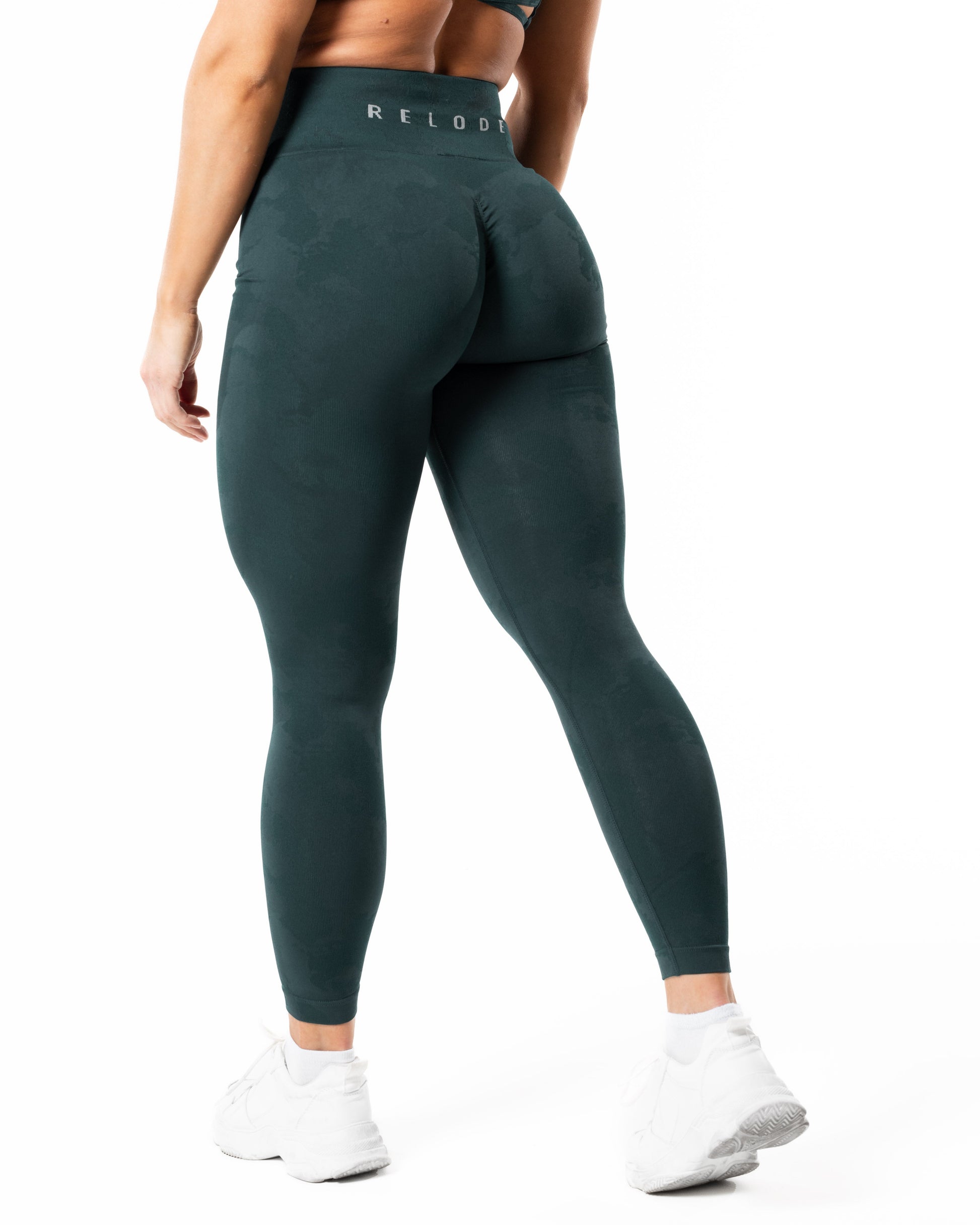RELODE Prime Scrunch Camo Tights/Træningstights - Blågrøn