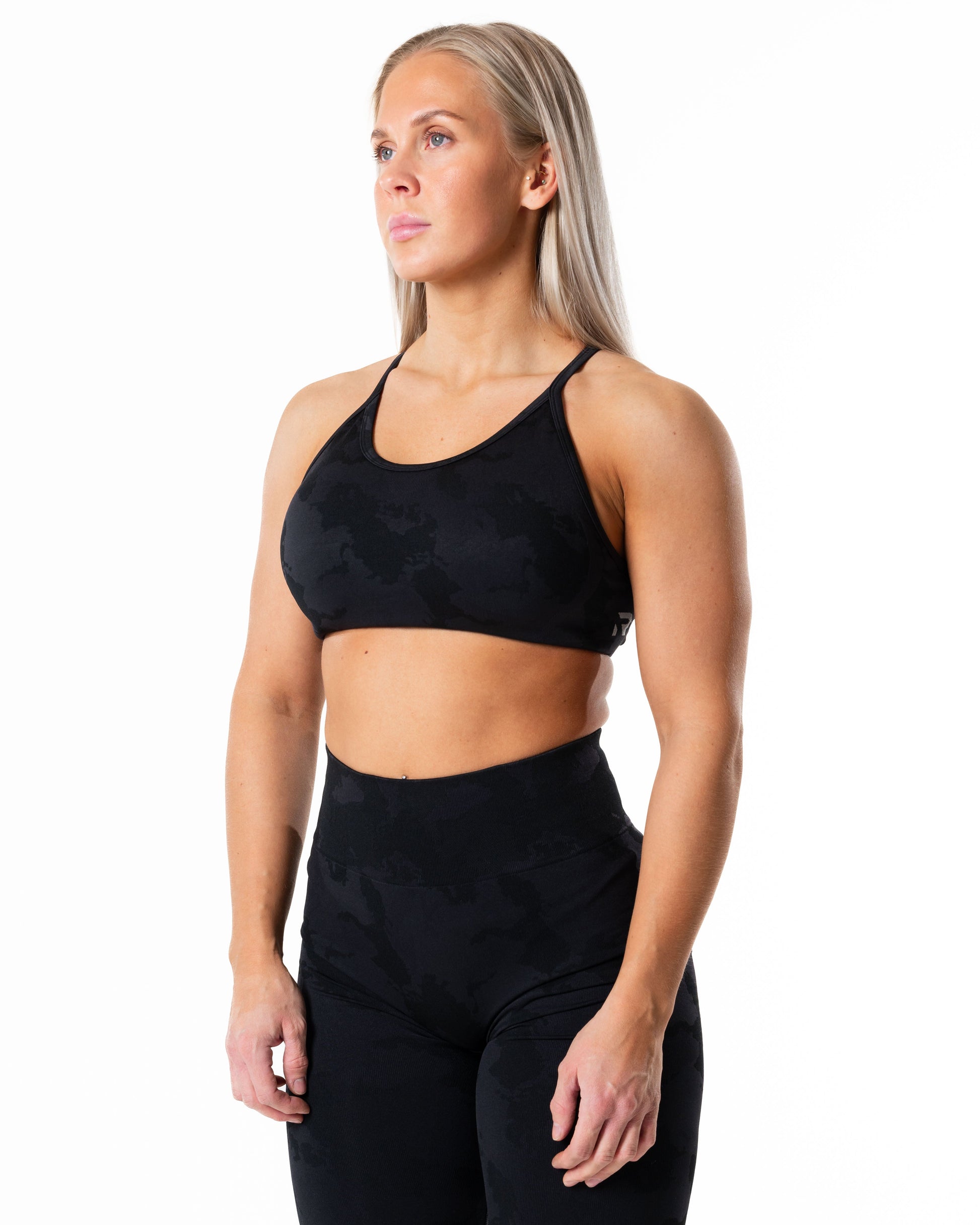 RELODE Prime Seamless Camo Top/Sports-BH - Sort