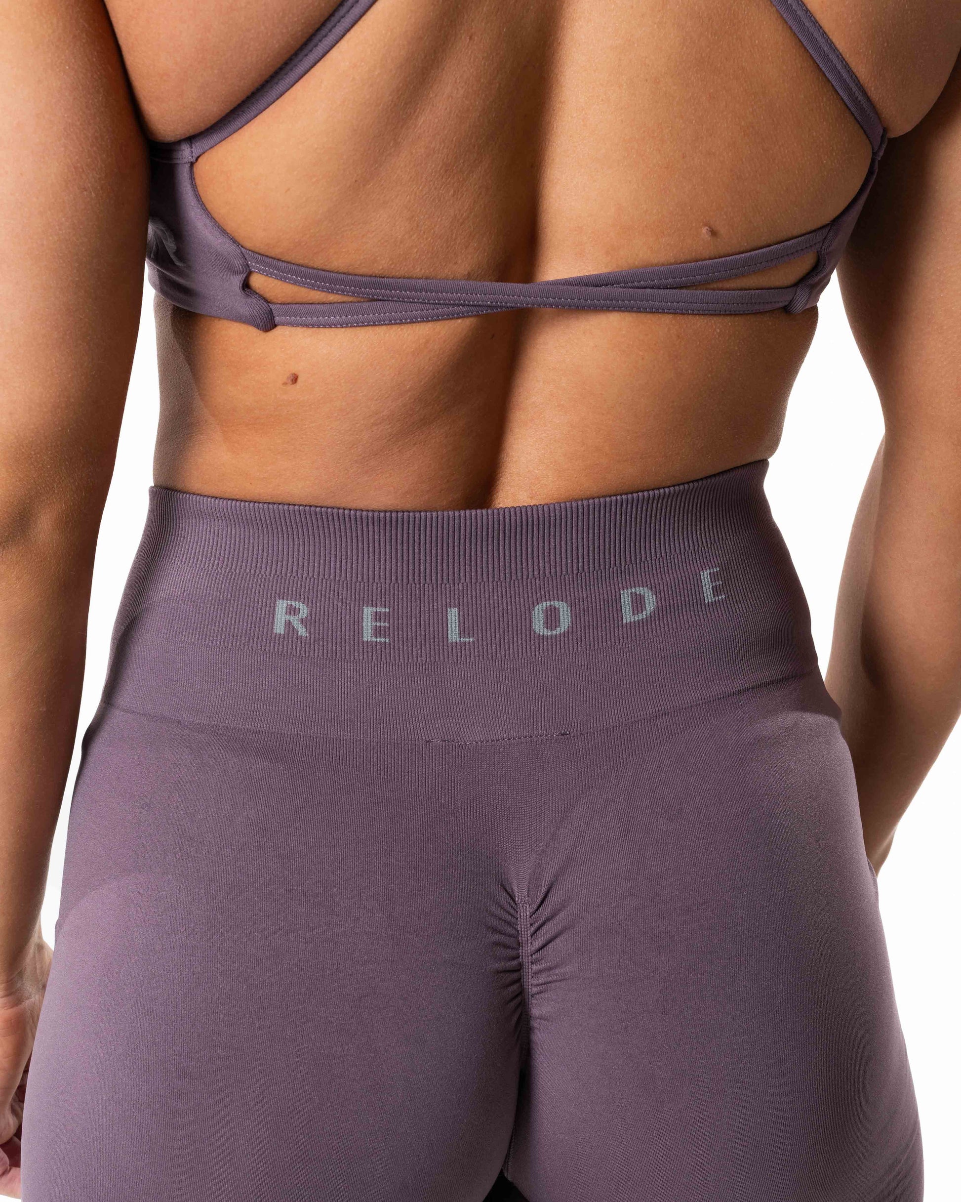 RELODE Prime Scrunch Shorts/Træningshorts - Støvet Lilla