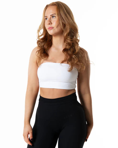 RELODE Clean Bandeau Top/Træningstop - Hvid