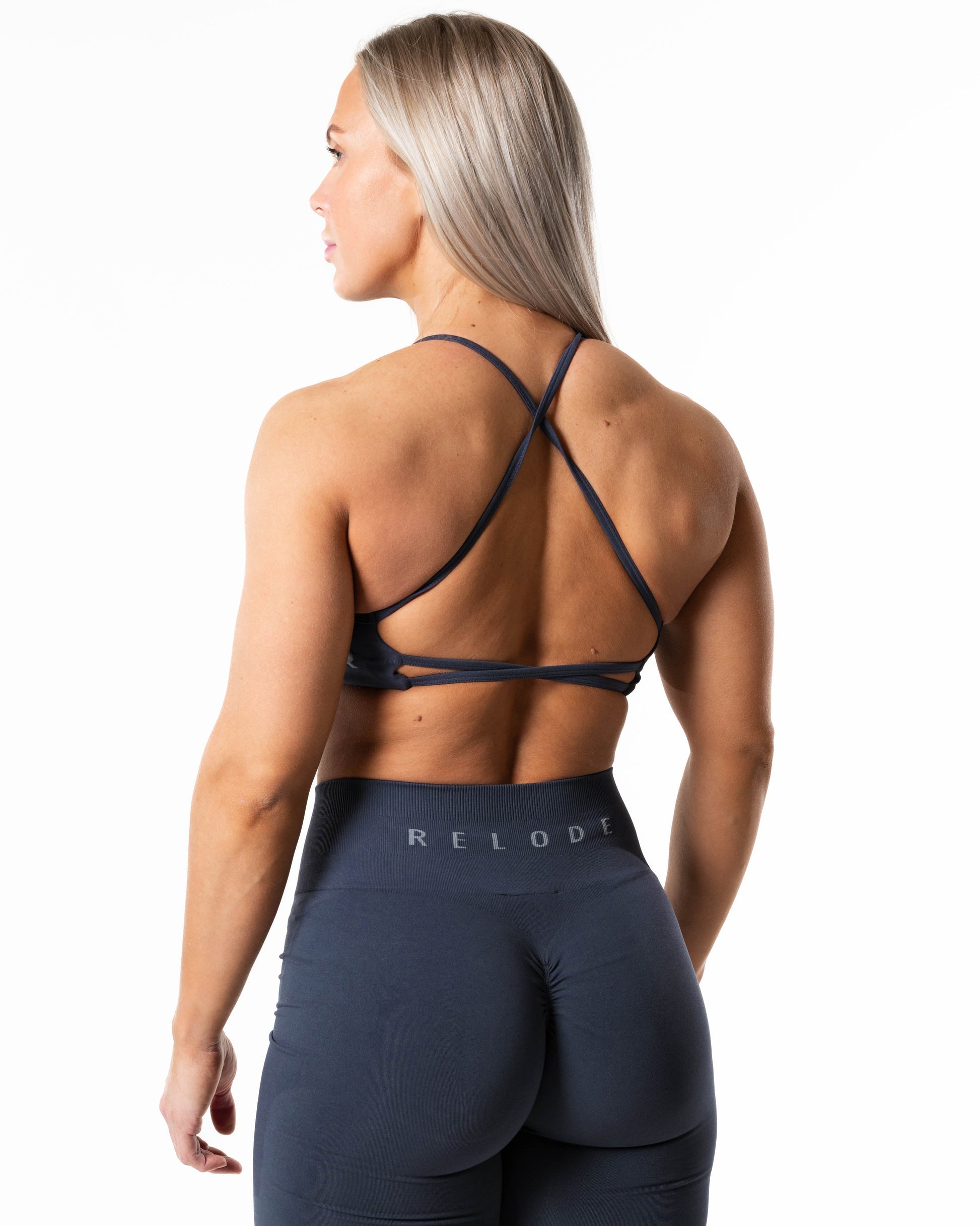 RELODE Prime Seamless Top/Sport-BH - Dusty Blue