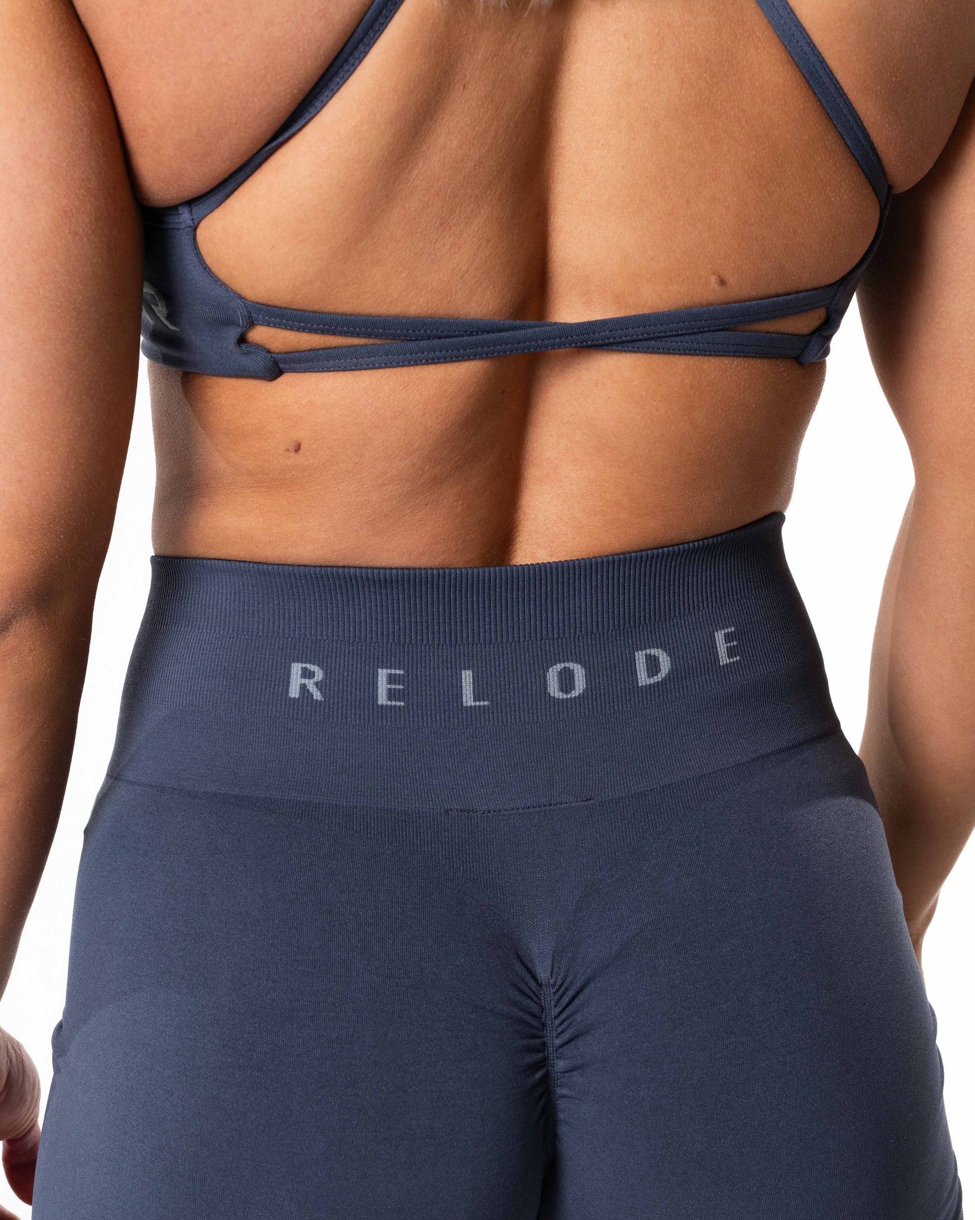 RELODE Prime Scrunch Shorts/Træningshorts - Støvet Blå