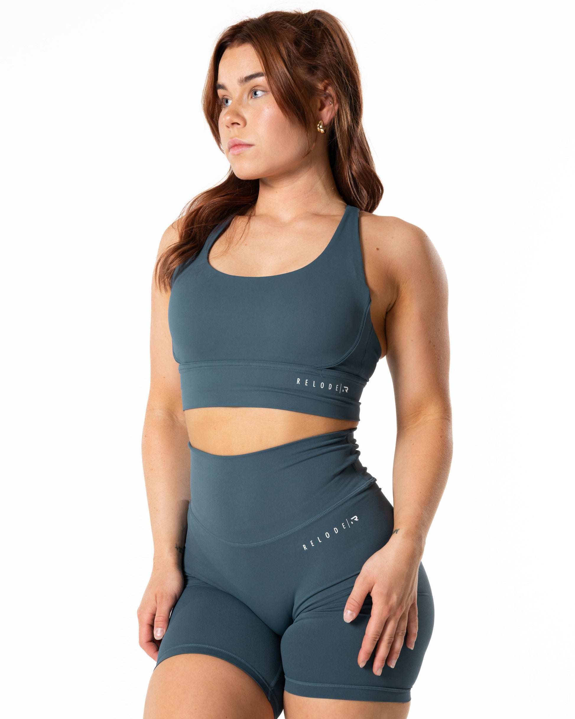 RELODE Mercy Top/Sports-BH - Blågrøn