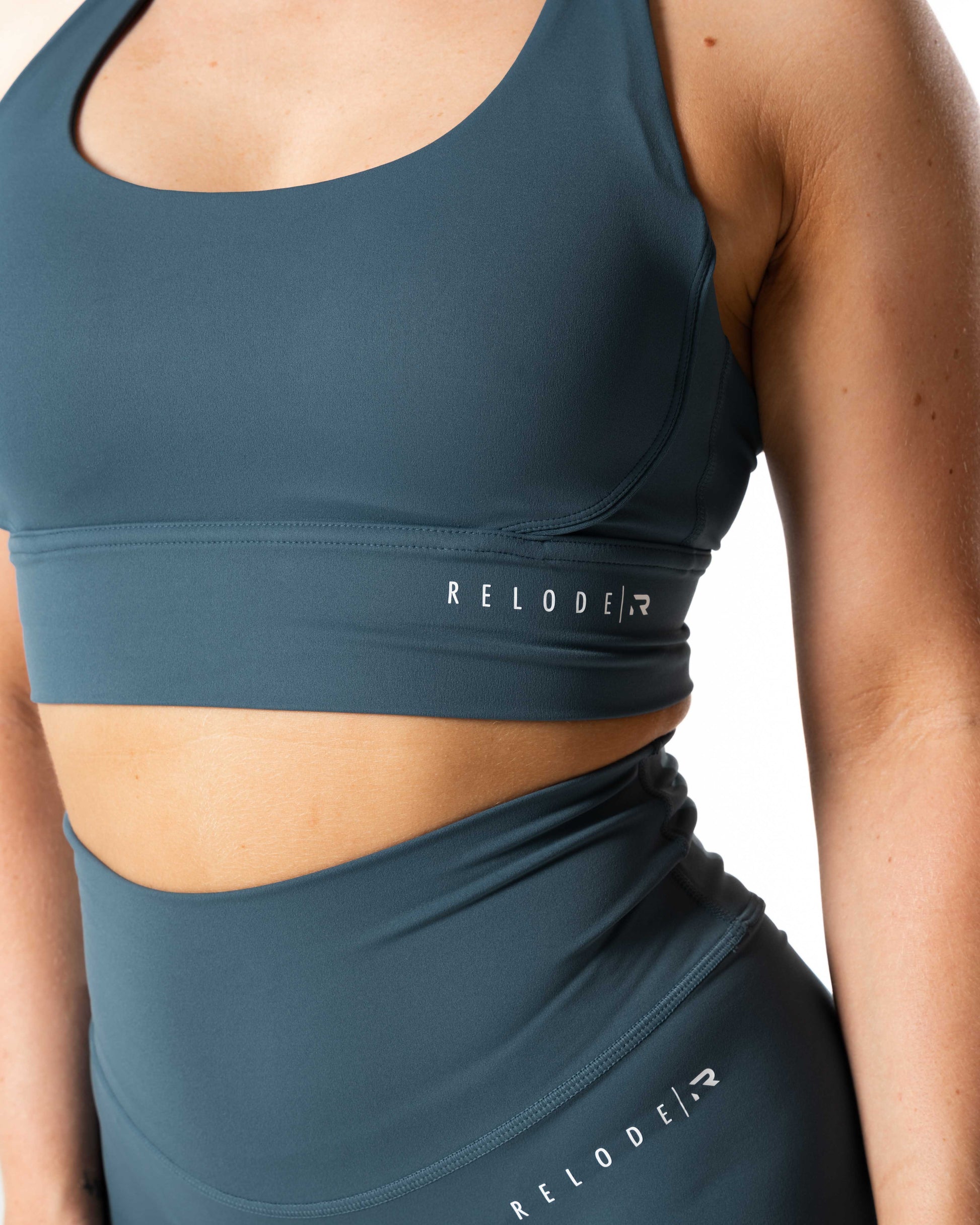 RELODE Mercy Top/Sports-BH - Blågrøn