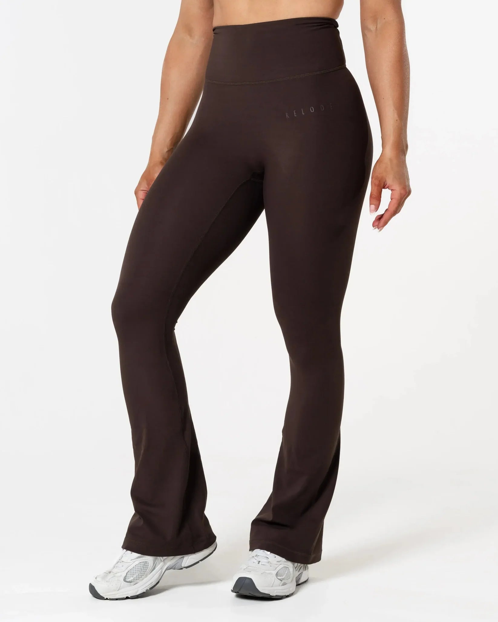 Relode Clean Tights/Træningstights Flared Petite - Brun 