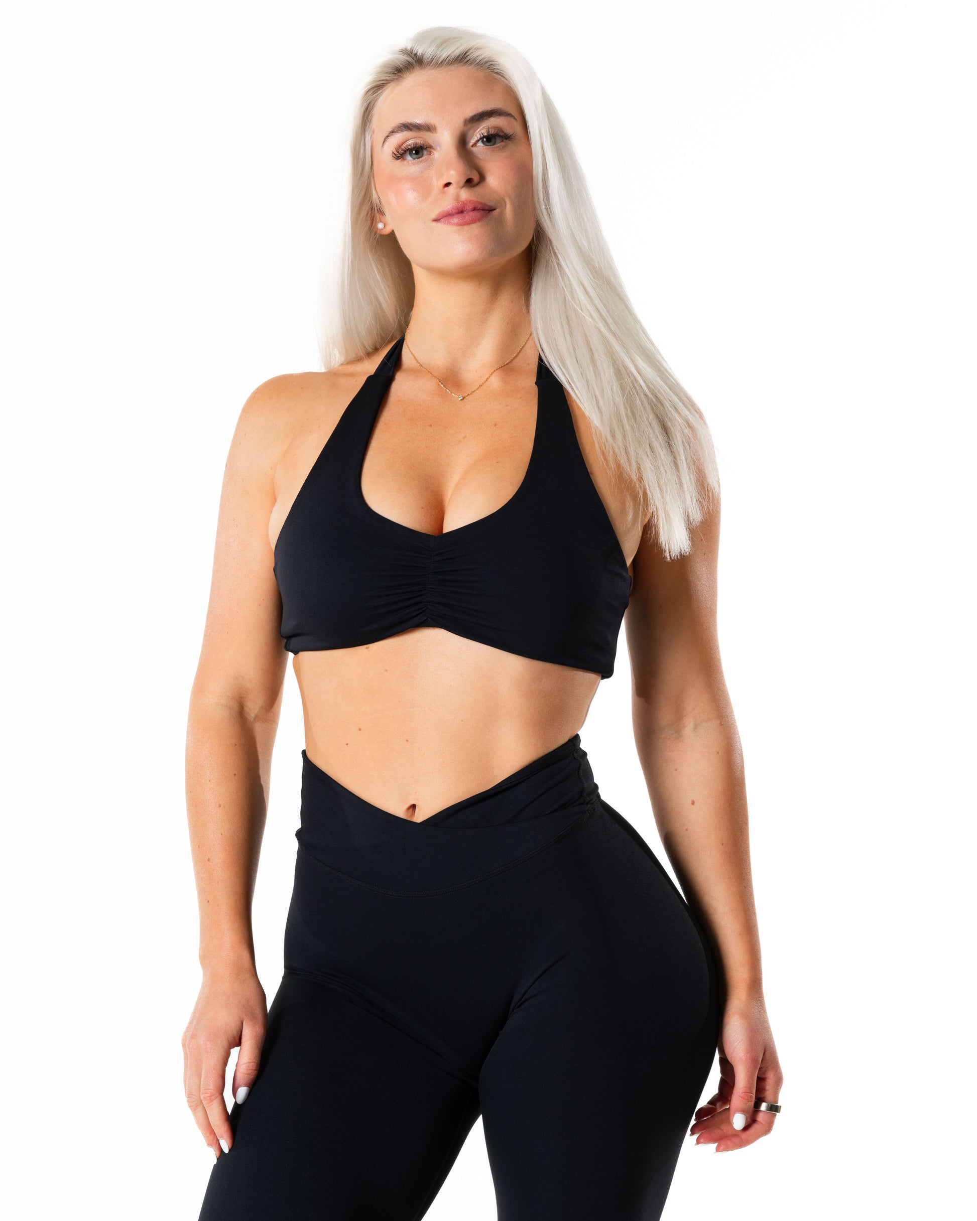 RELODE Mute Halterneck Top/Sports-BH - Sort