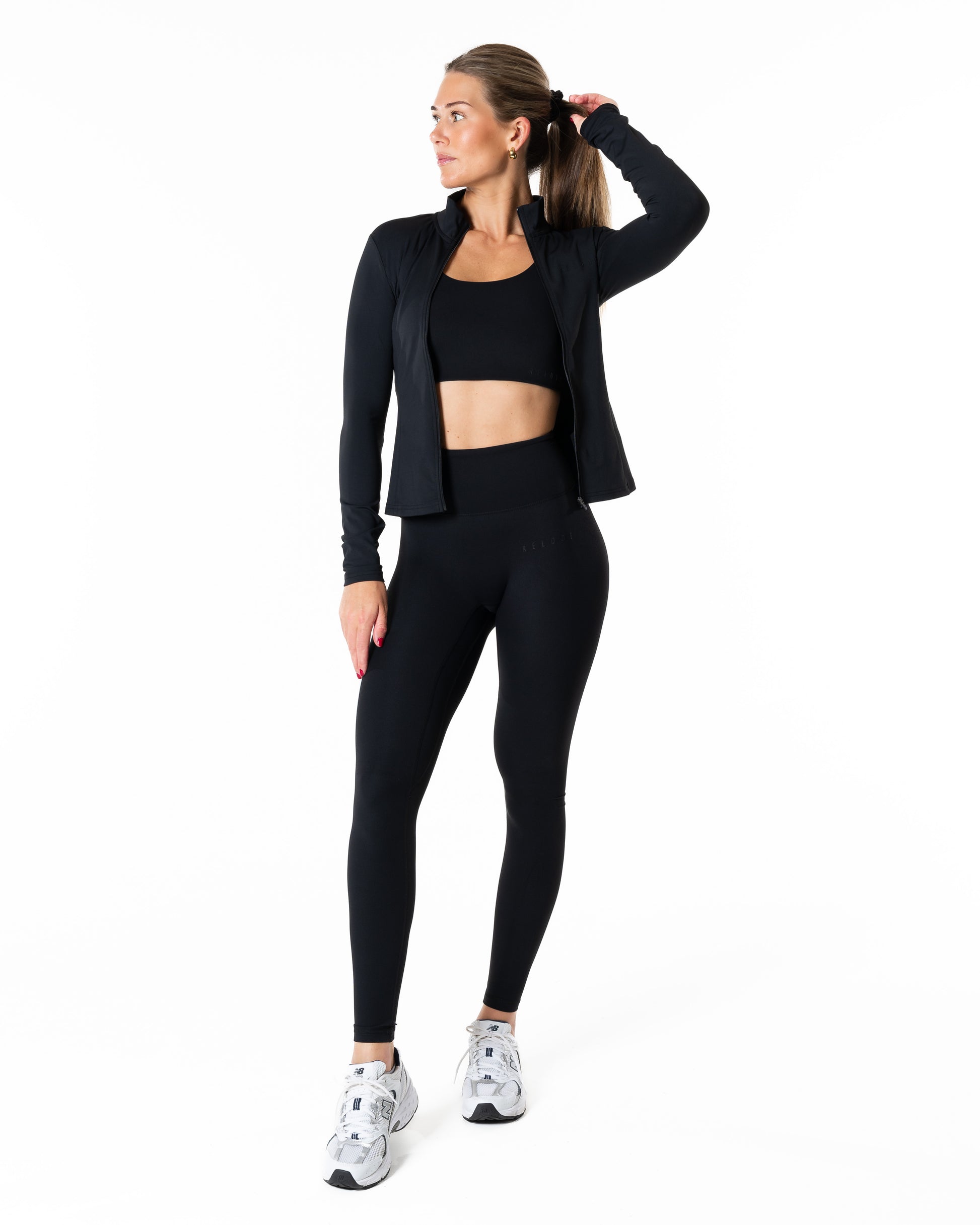 RELODE Clean Top/Sports-BH Medium Støtte - Sort