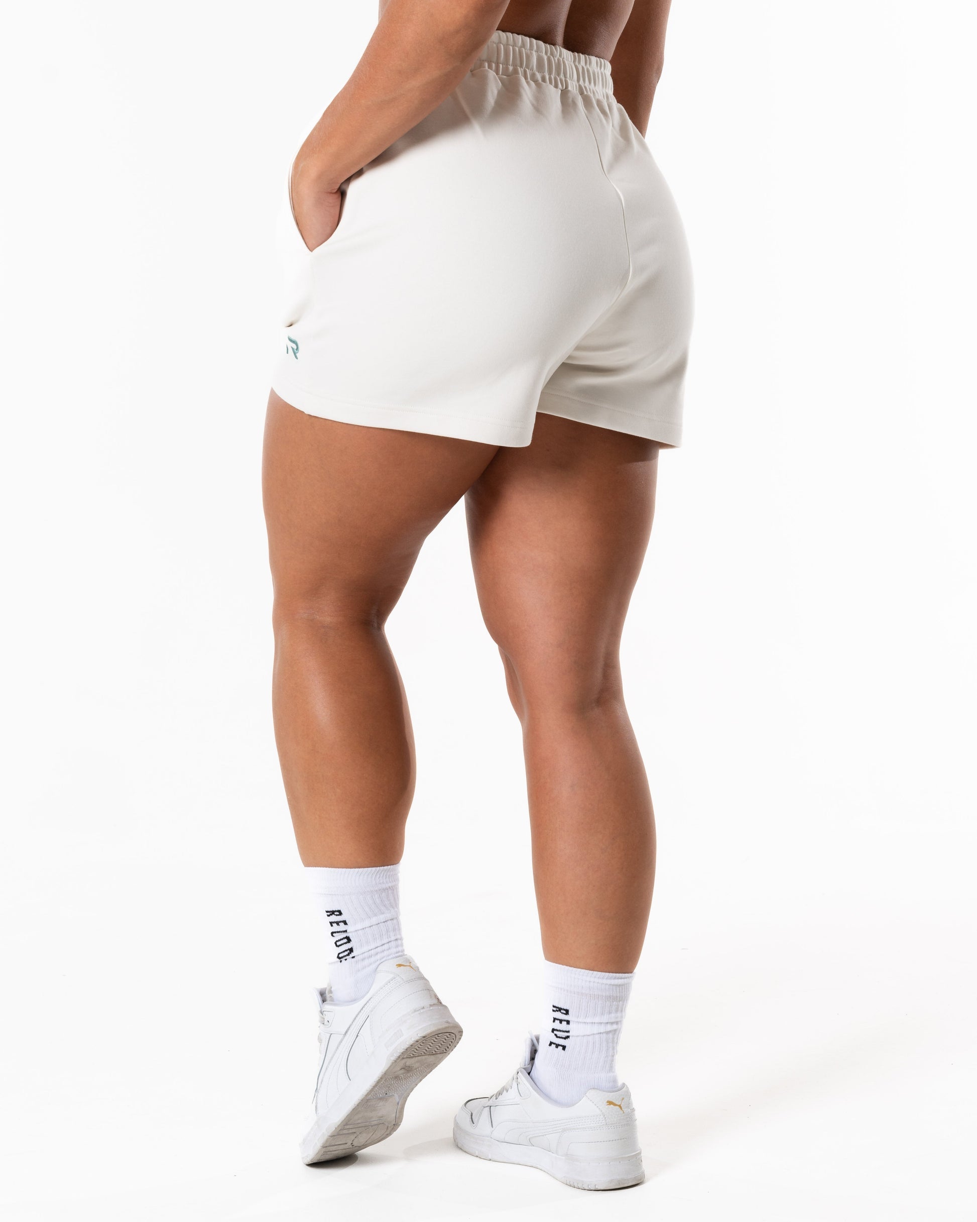 RELODE Klassiske Shorts/Træningsshorts - Off White