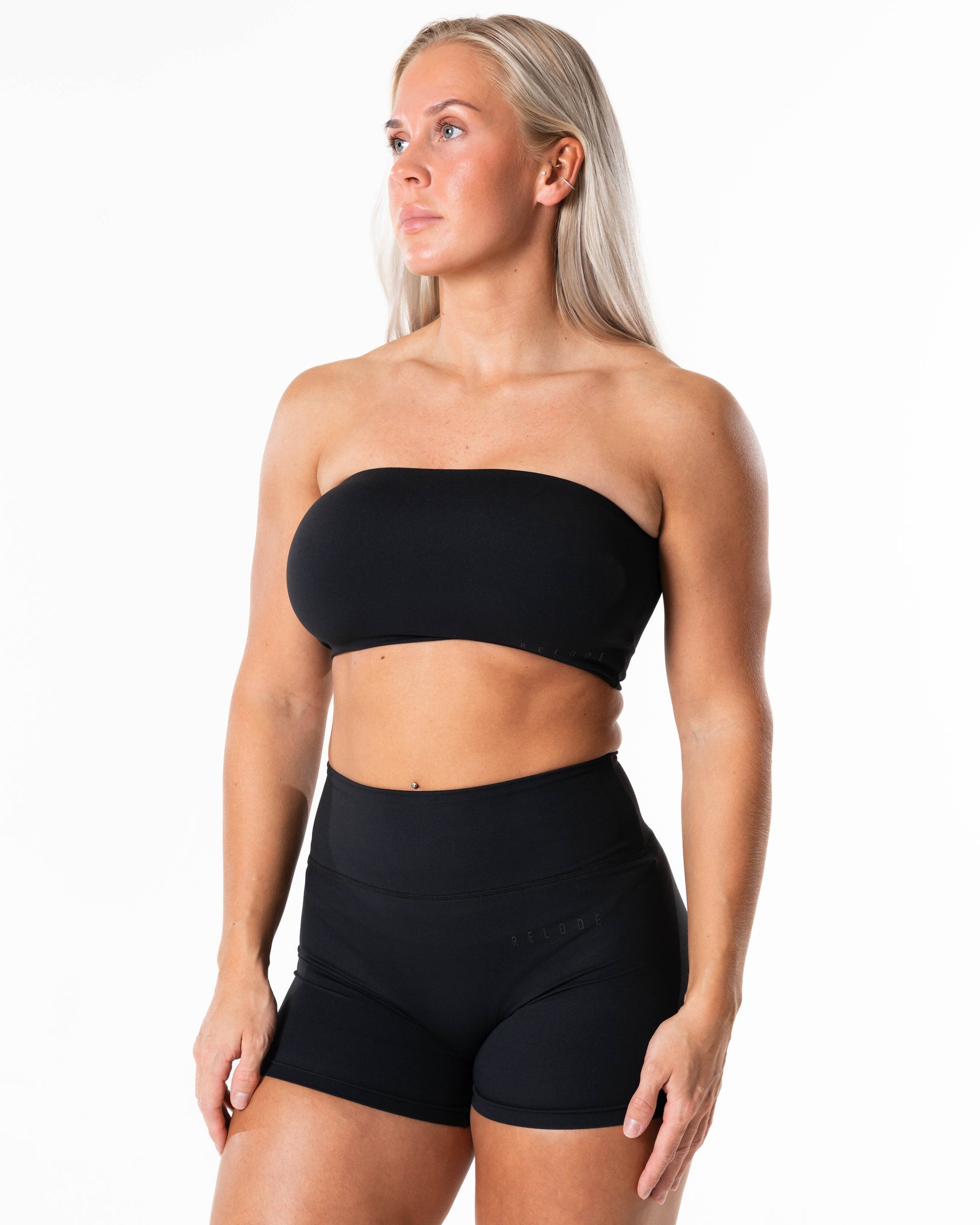 RELODE Clean Bandeau Top/Sports-BH - Sort