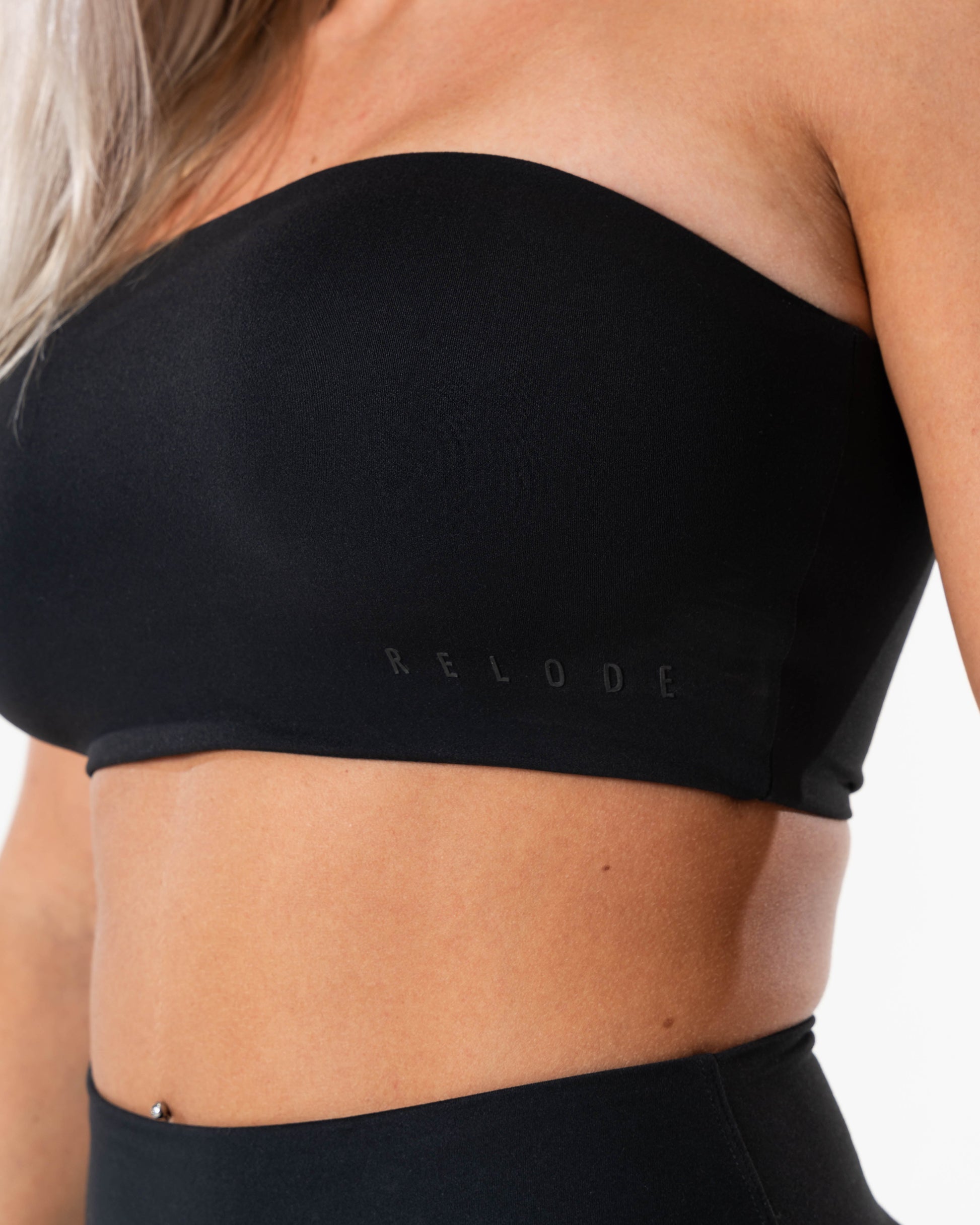 RELODE Clean Bandeau Top/Sports-BH - Sort