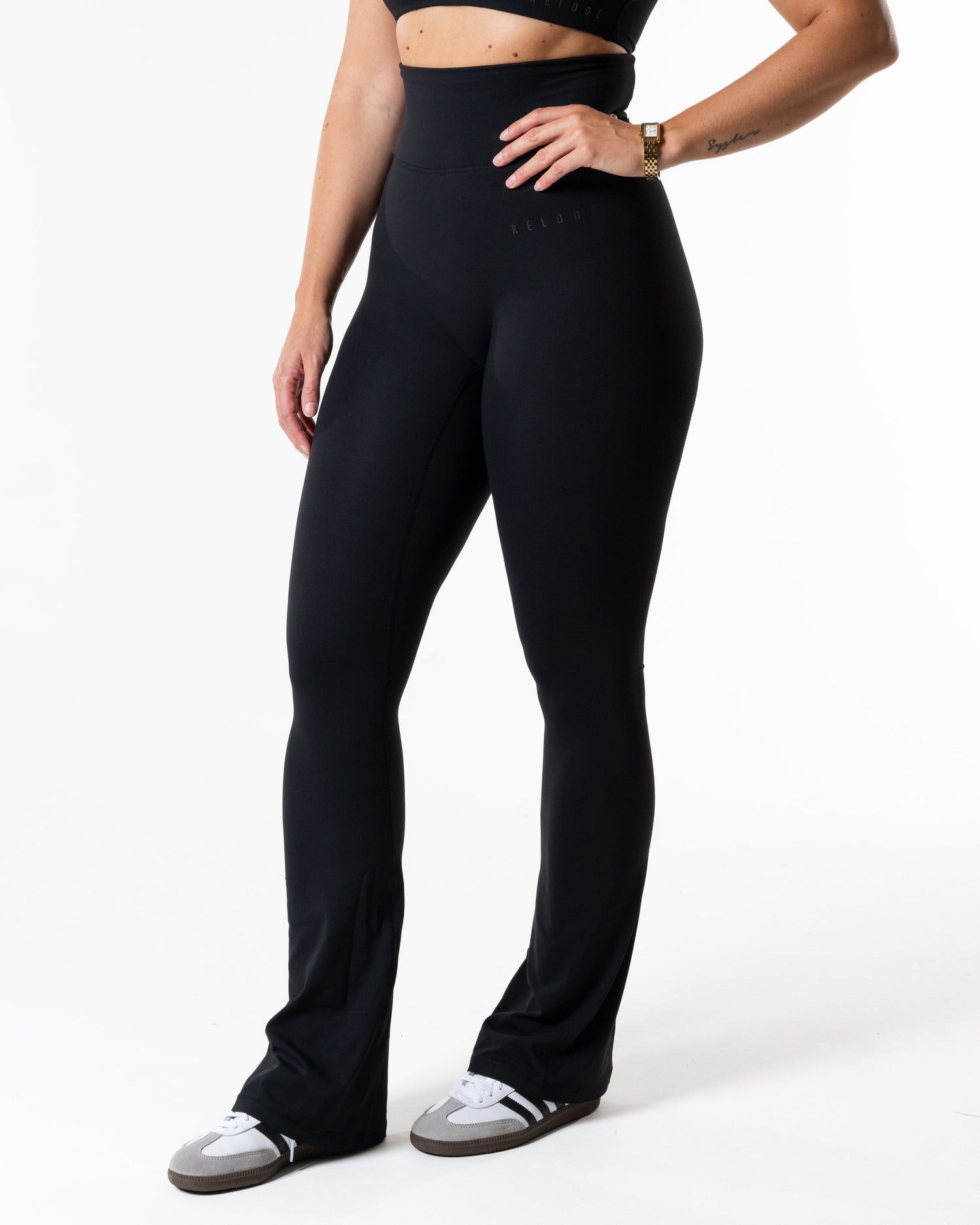 RELODE Clean Tights/Træningstights Flared Tall - Sort