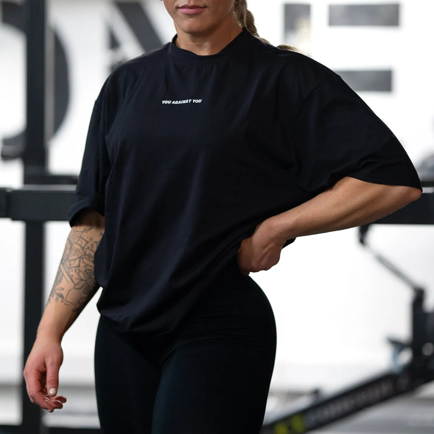 You Against You Elevate oversize T-shirt - black