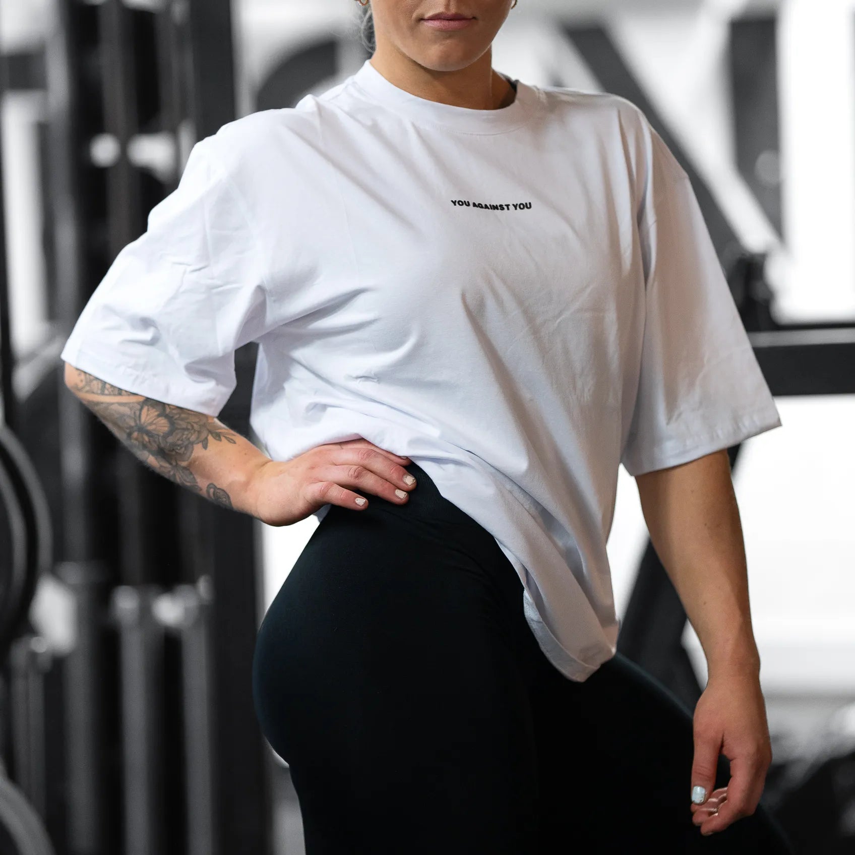 You Against You Elevate oversize T-shirt - hvid