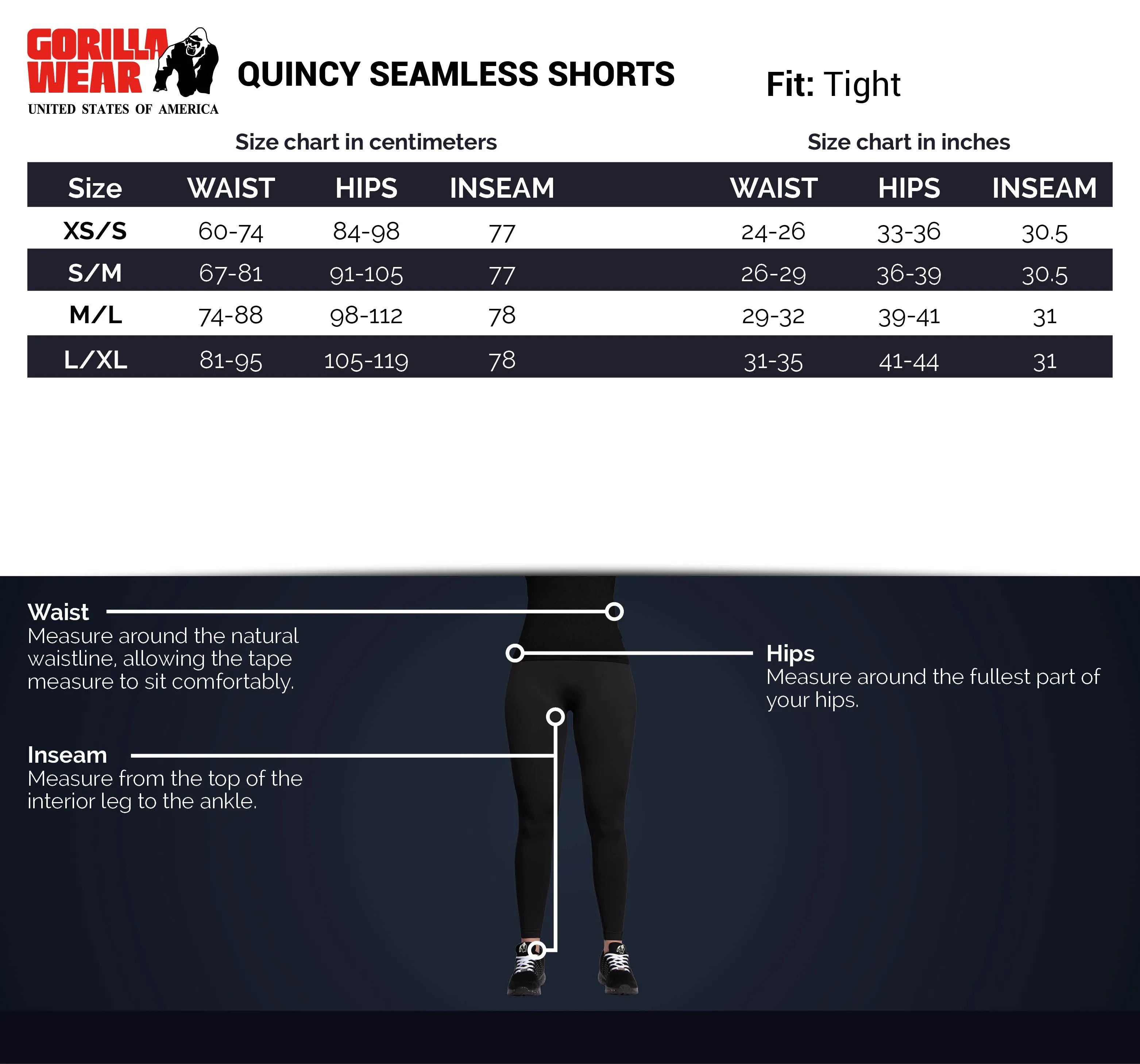 Gorilla Wear Quincy Seamless Shorts/træningsshorts, gråmeleret