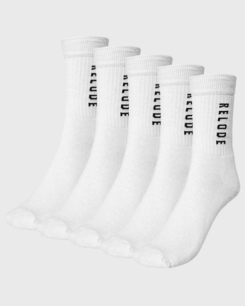 RELODE Training Socks 5-pack - Vit