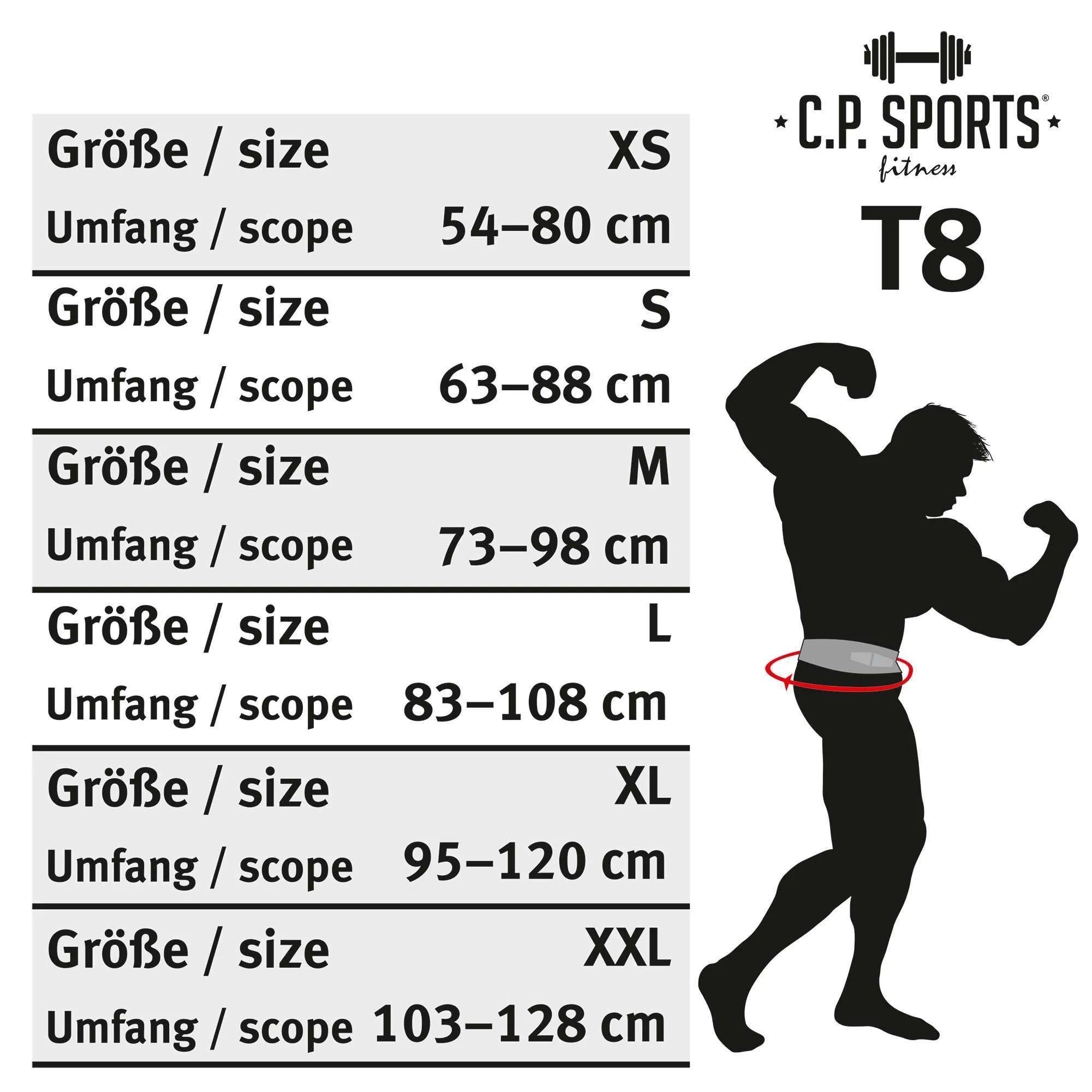 CP Sports Styrkeløftbælte, sort