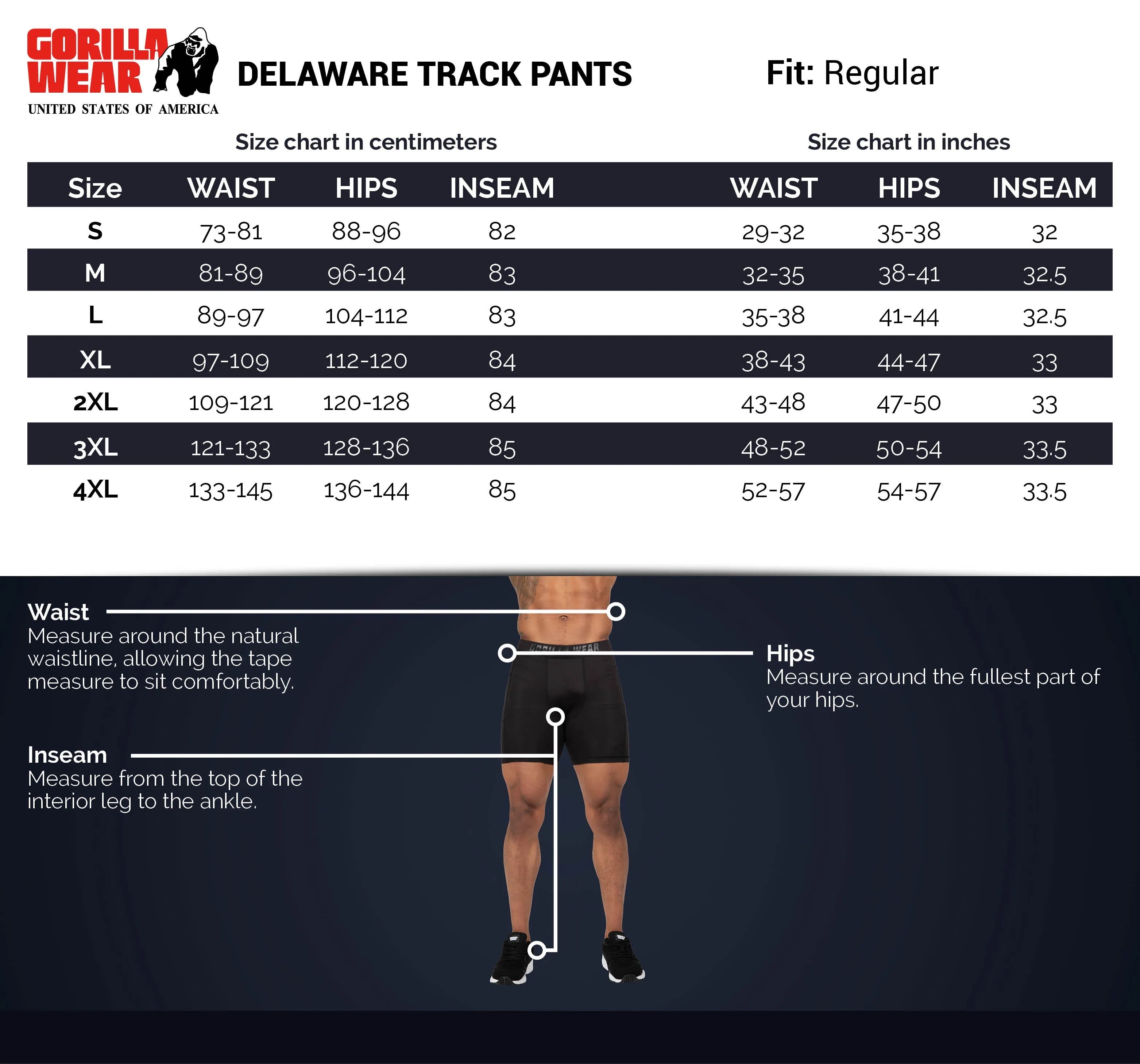 Gorilla Wear Delaware Track Pants/Träningsbyxor, navy